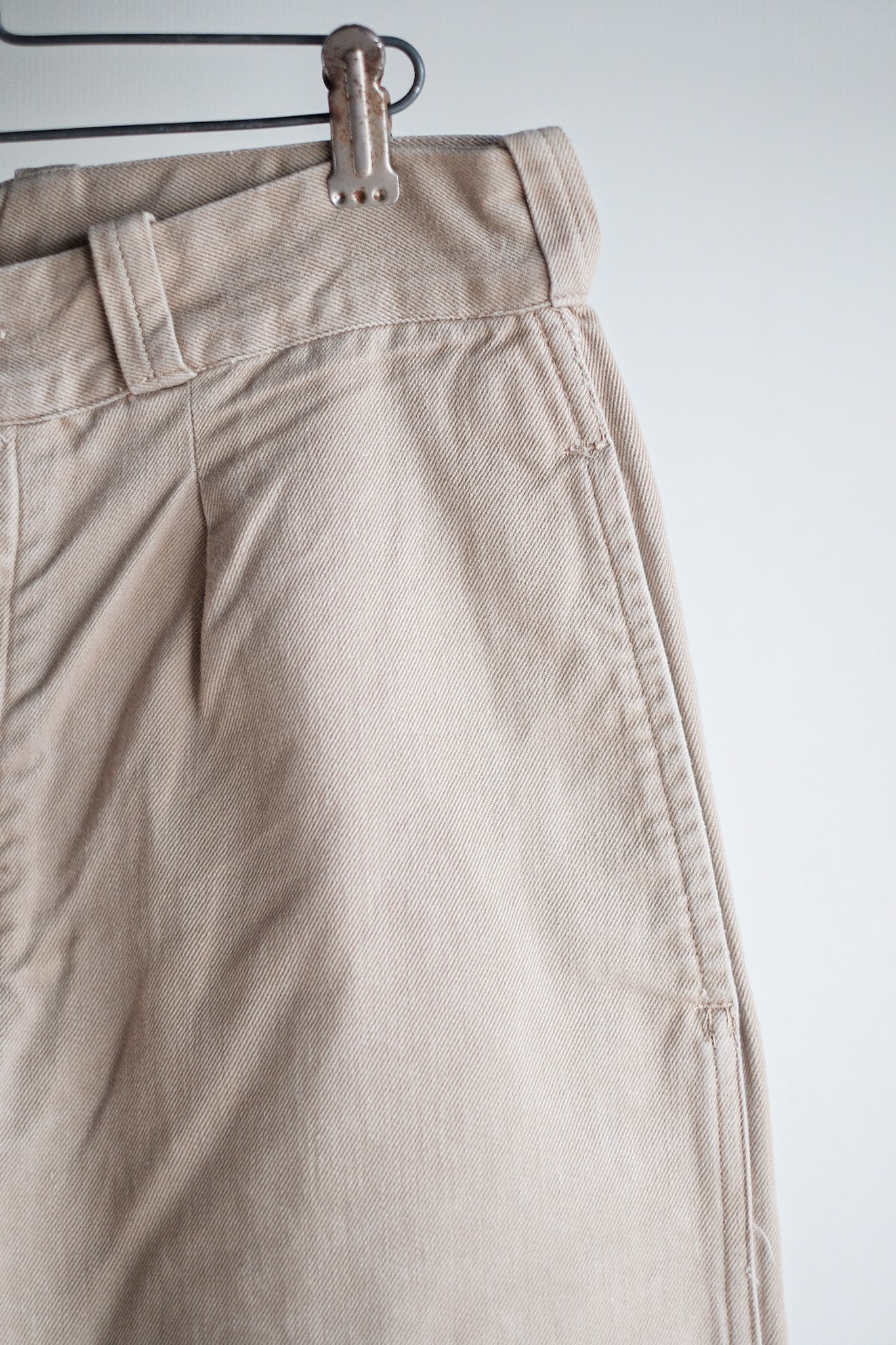 【~60's】French Army M52 Chino Trousers Size.23