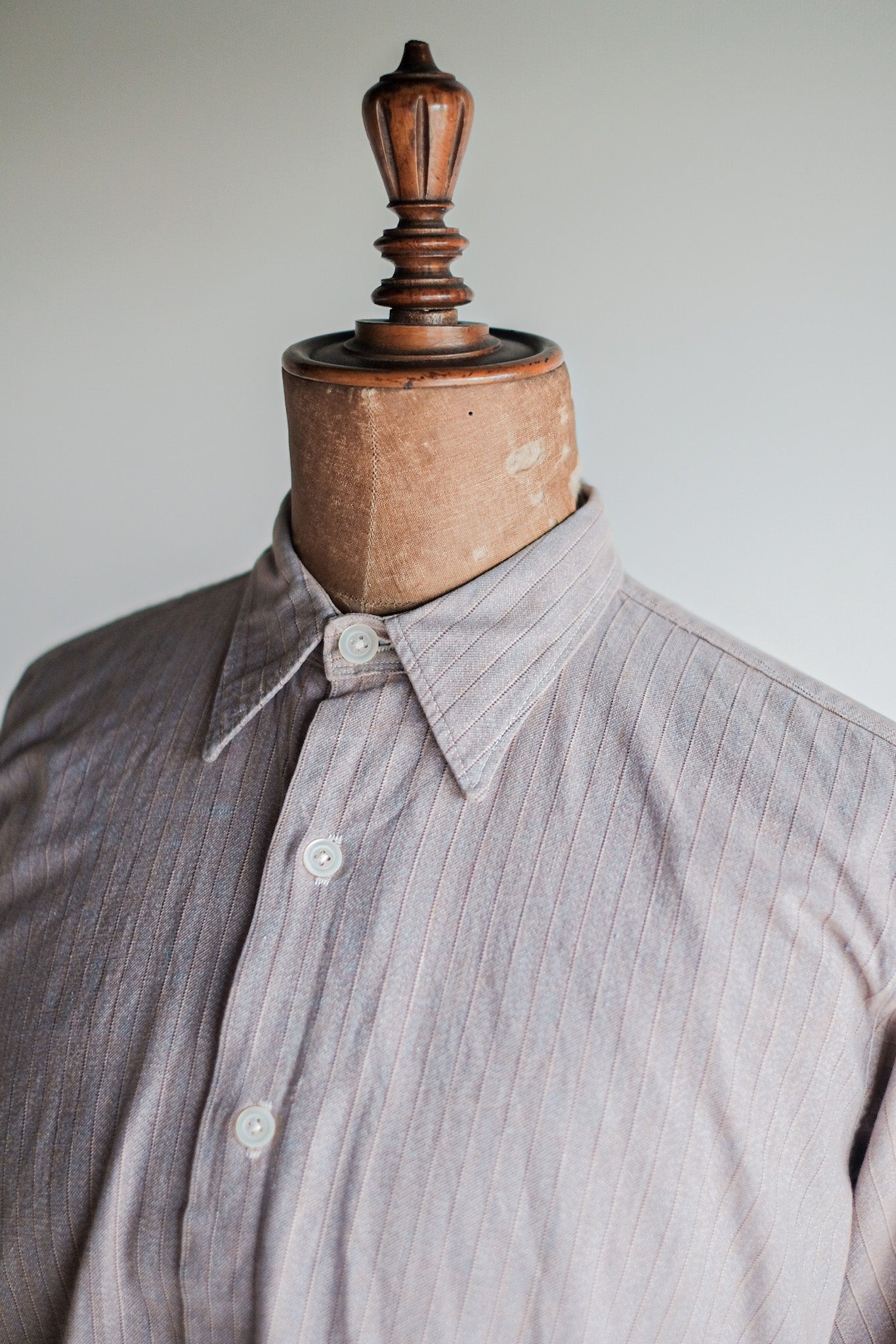 【~40's】French Vintage Grandpa Shirt "Dead stock"