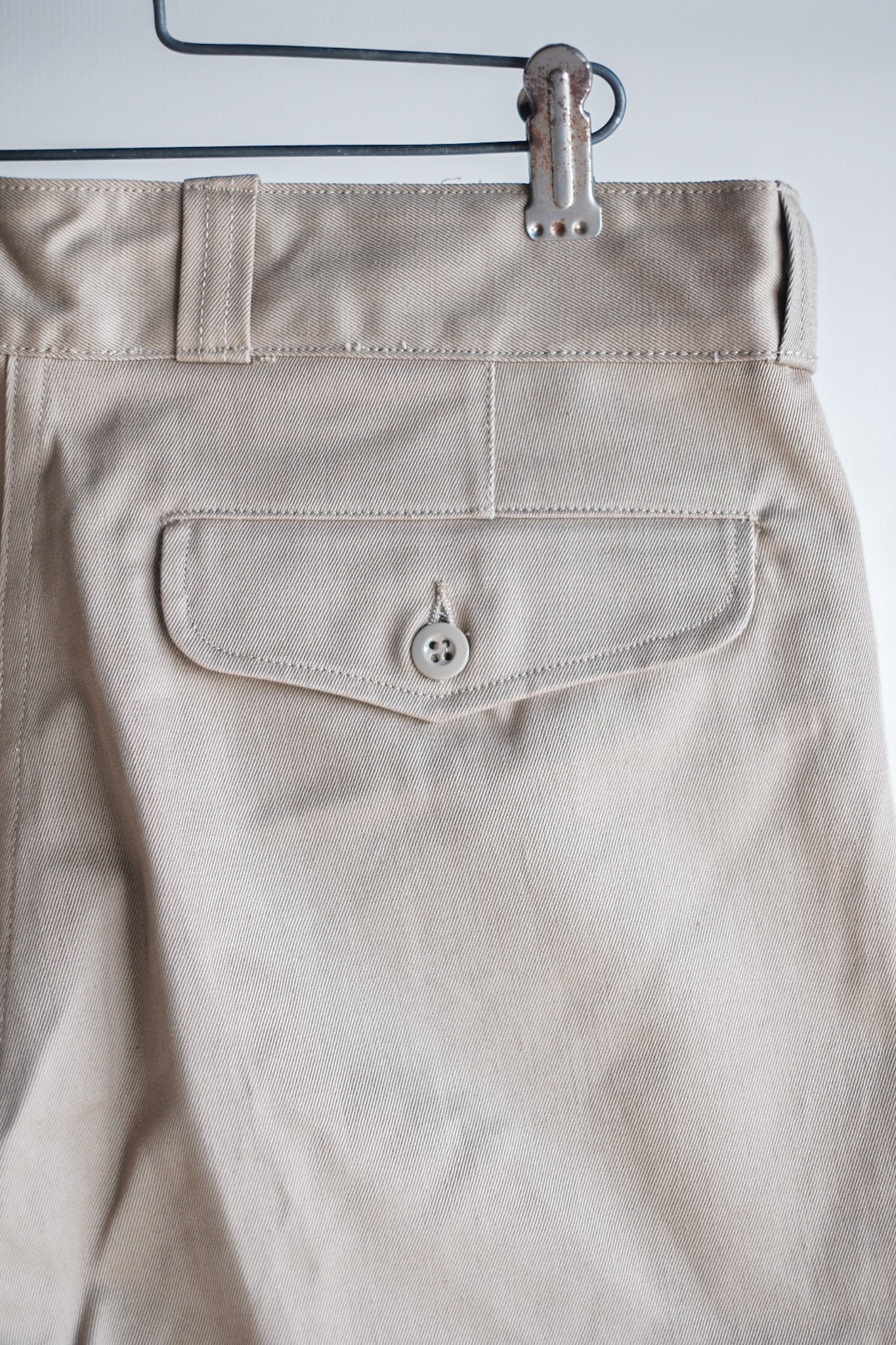 【~60's】French Army M52 Chino Trousers Size.80M "Dead Stock"