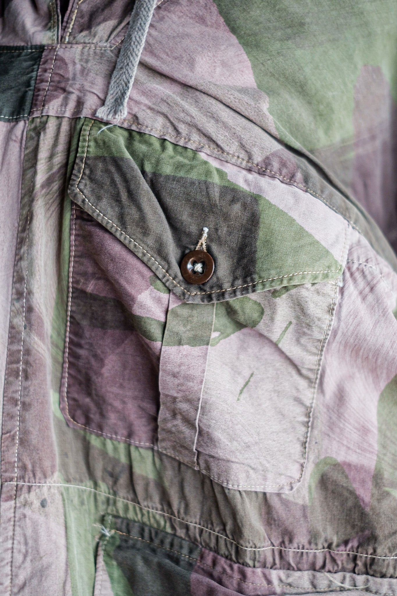 【~40's】British Army SAS Camouflaged Windproof Smock Size.7 "Dead Stock"