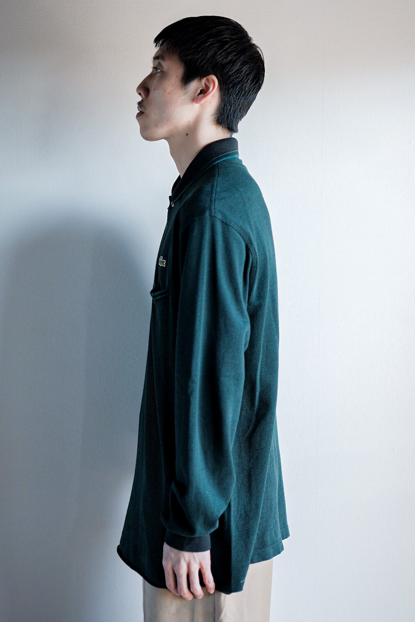 【~80's】CHEMISE LACOSTE L/S Polo Shirt Size.5 "Multi Color"