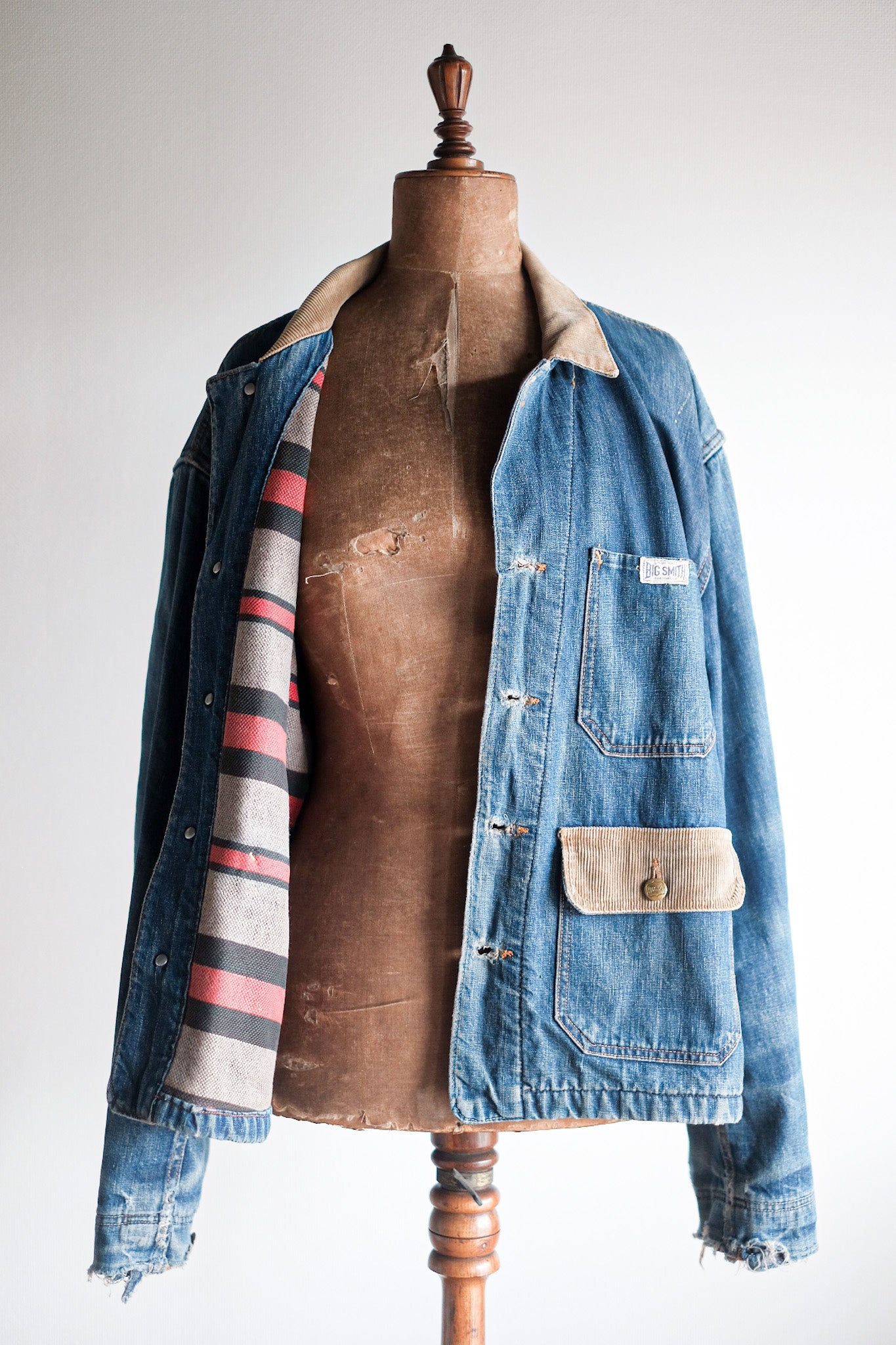 【~40's】American Vintage Denim Coverall With Blanket "BIG SMITH"