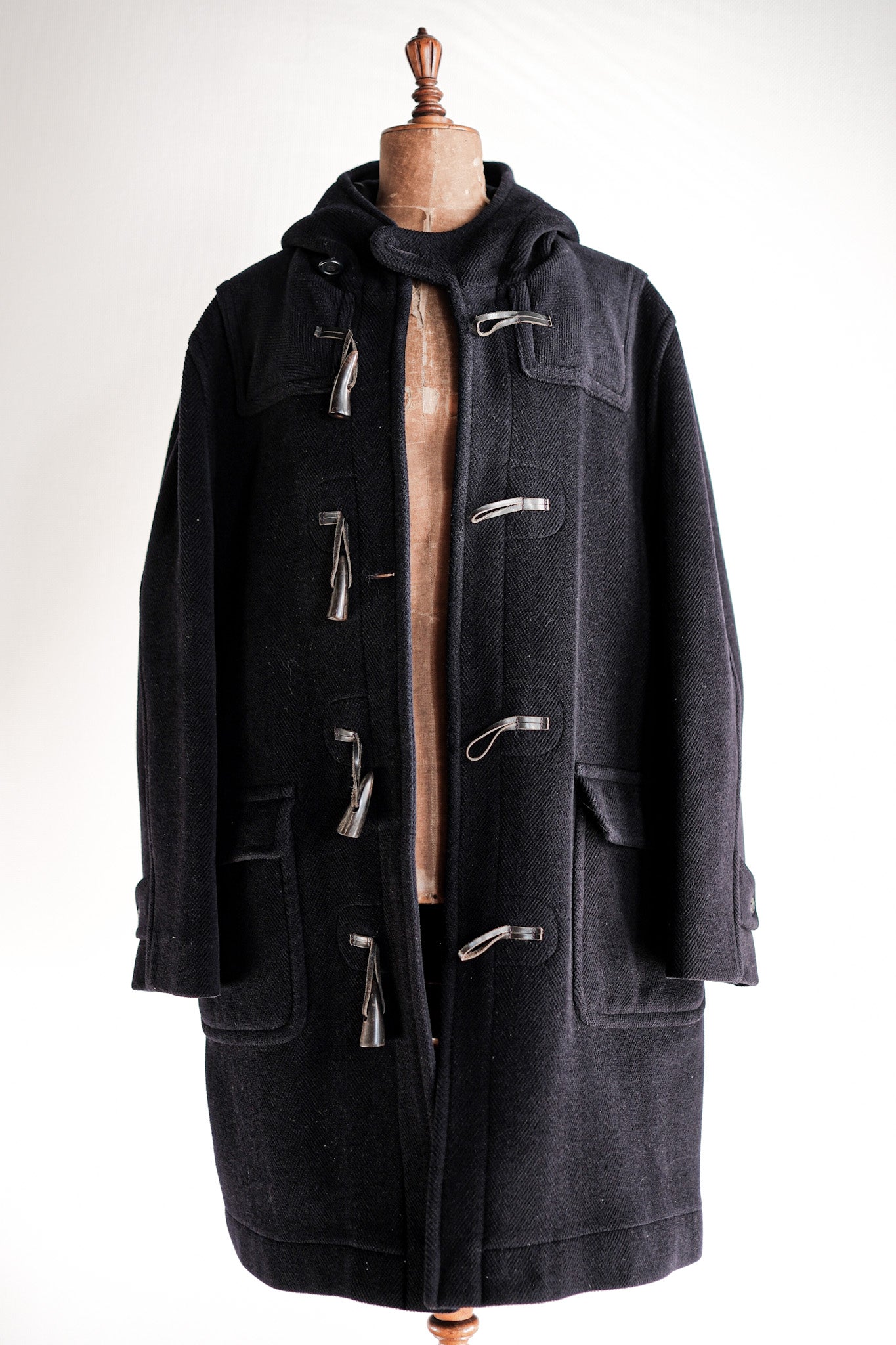 【~90's】Old INVERTERE Wool Duffle Coat Size.42 "Moorbrook"