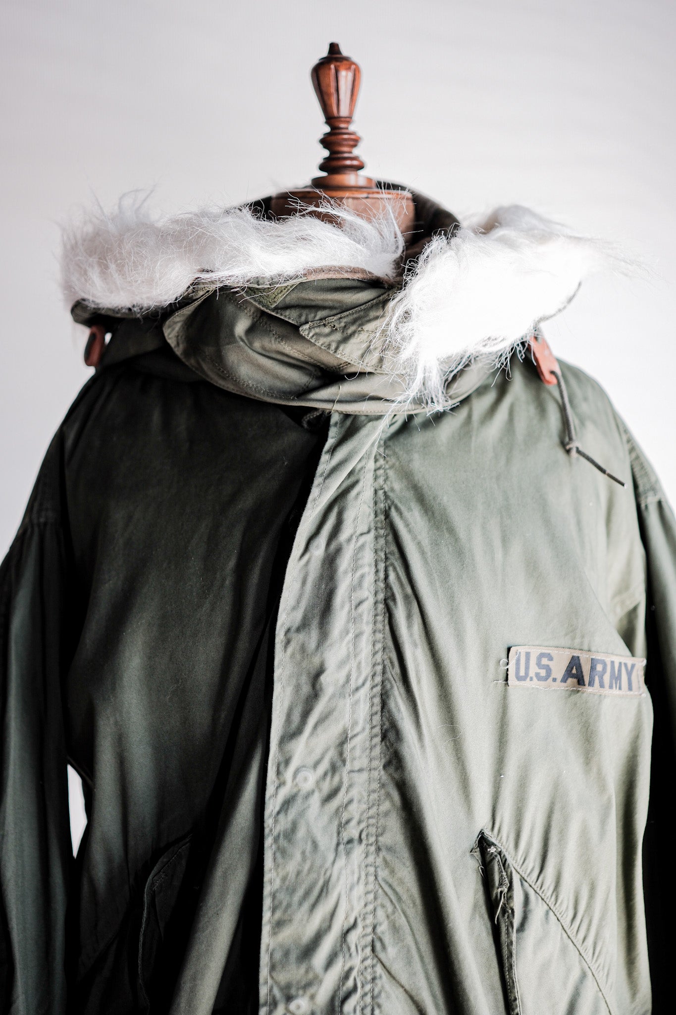 【~80's】U.S.ARMY M-65 Fishtail Parka Size.MEDIUM "Full Set"