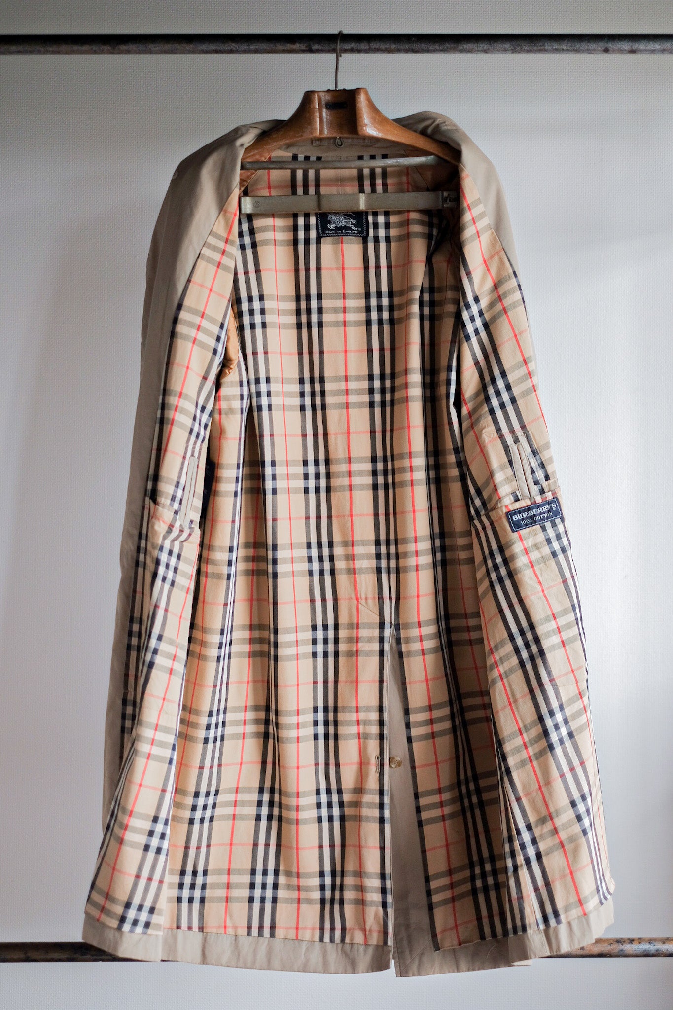 【~70's】Vintage Burberry Single Raglan Balmacaan Coat C100