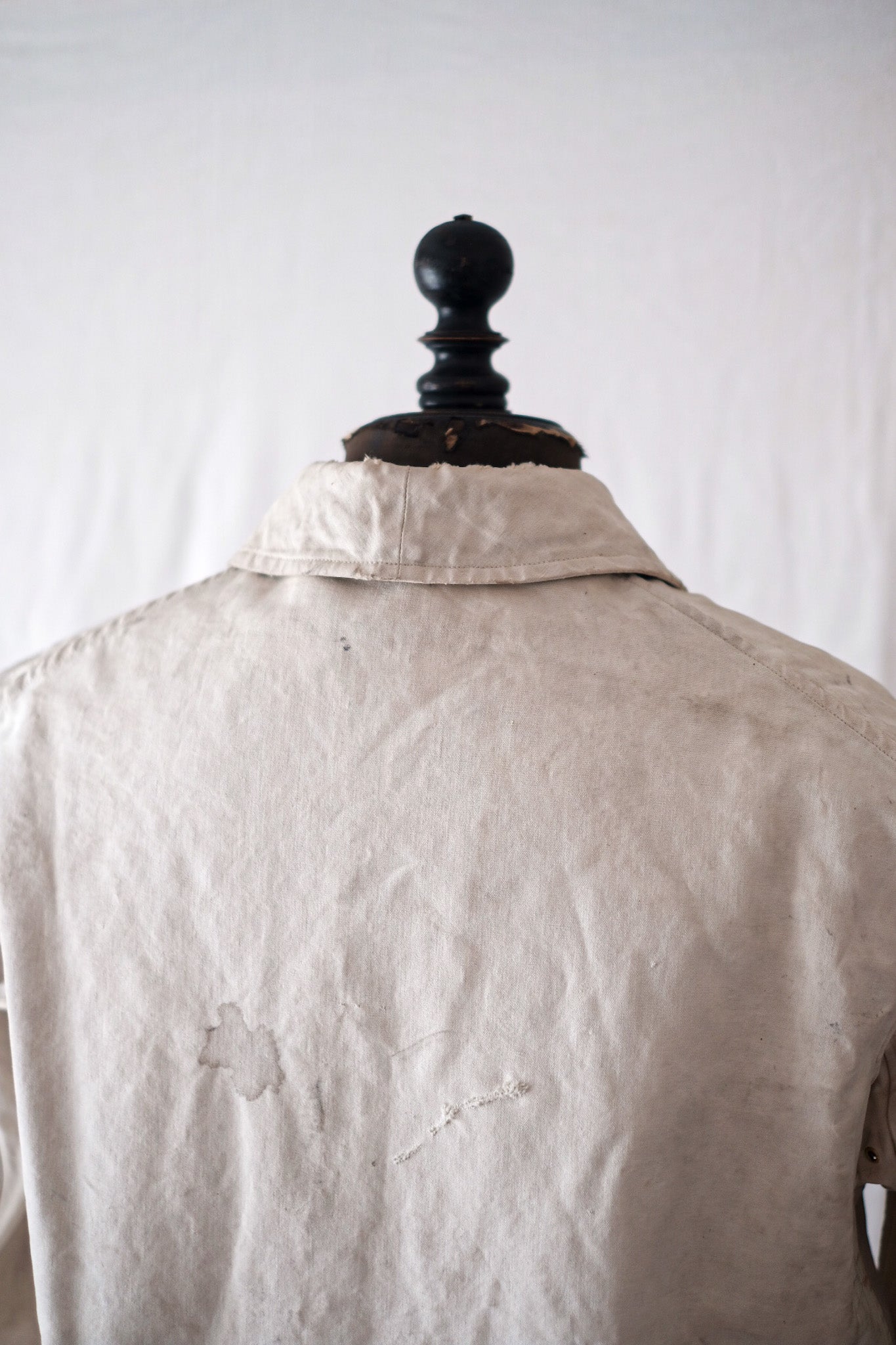 【~40's】French Vintage White Cotton Hunting Jacket