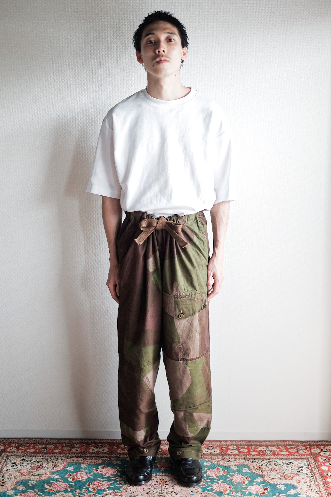 【~40's】British Army SAS Camouflaged Windproof Trousers Size.2 "Dead Stock"