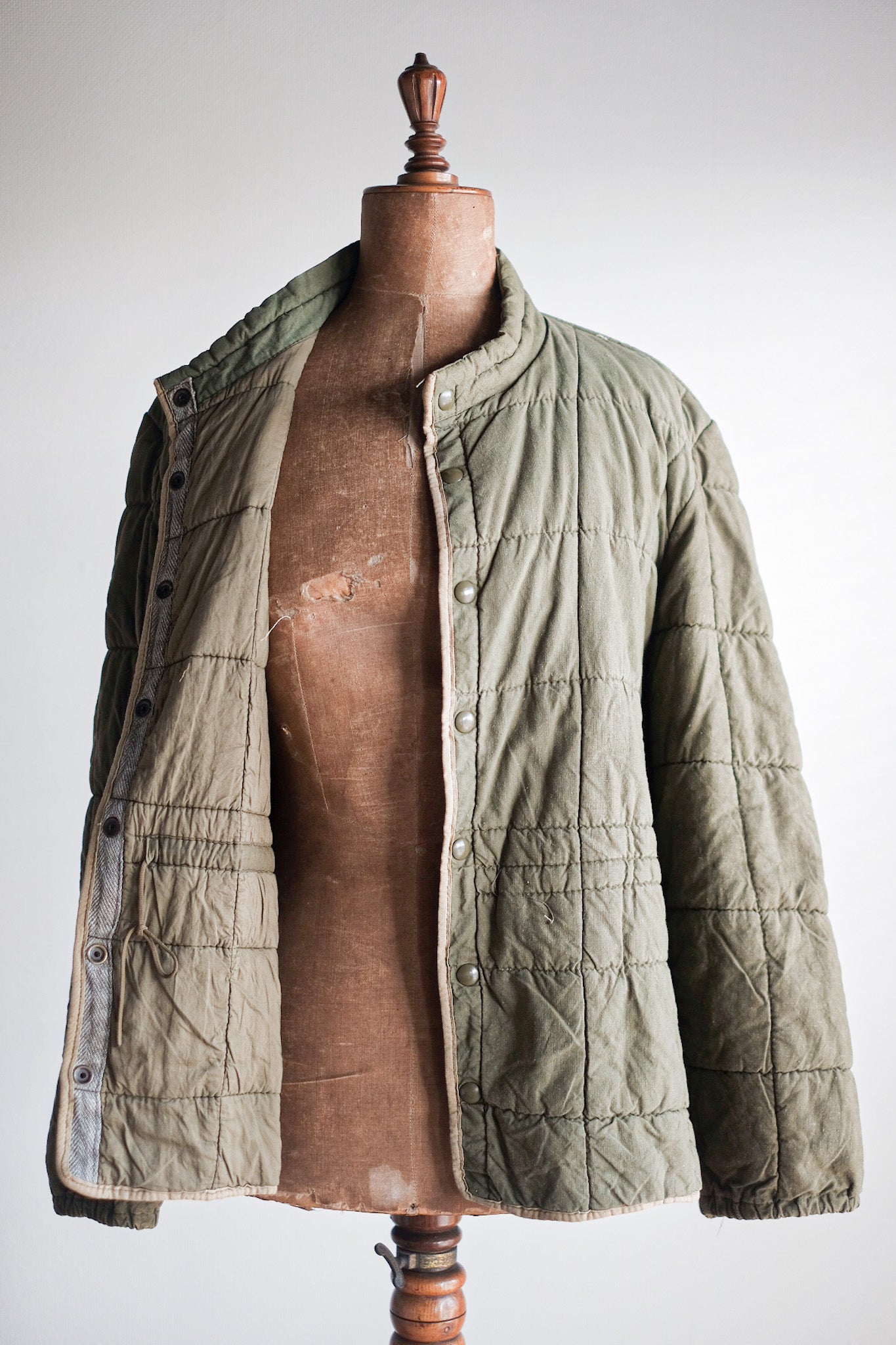 【~50's】French Army Quilted Liner Jacket Size.6