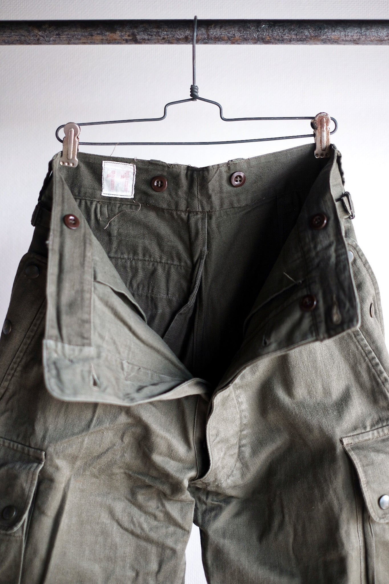 【~60's】French Army TAP47/56 Paratrooper Trousers Size.11