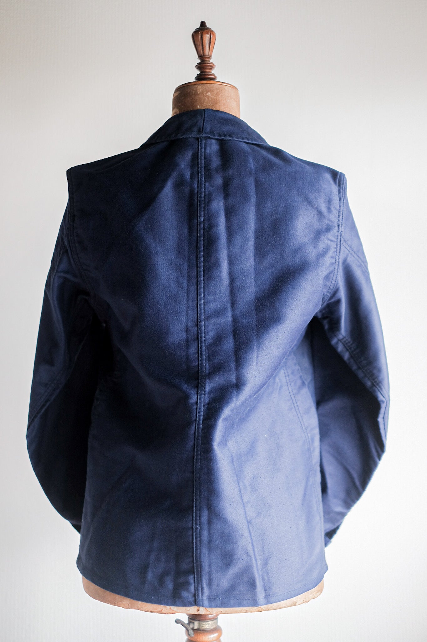 【~40's】French Vintage Blue Moleskin Work Jacket "Dead Stock"