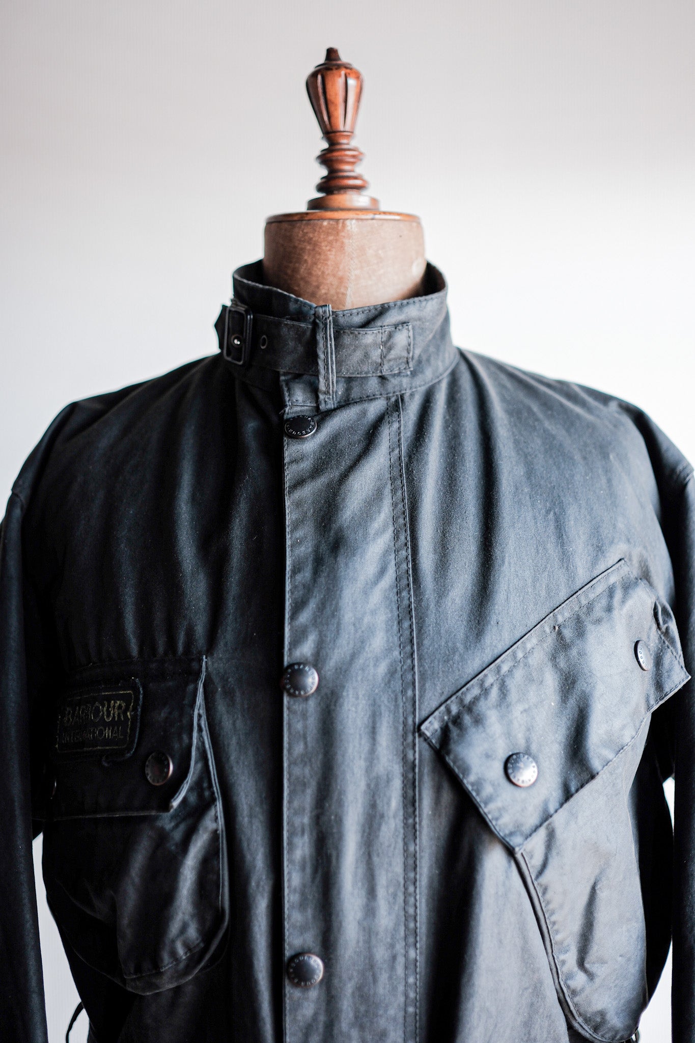 【~80's】Vintage Barbour "INTERNATIONAL SUIT" With Liner 2 Crest Size.40