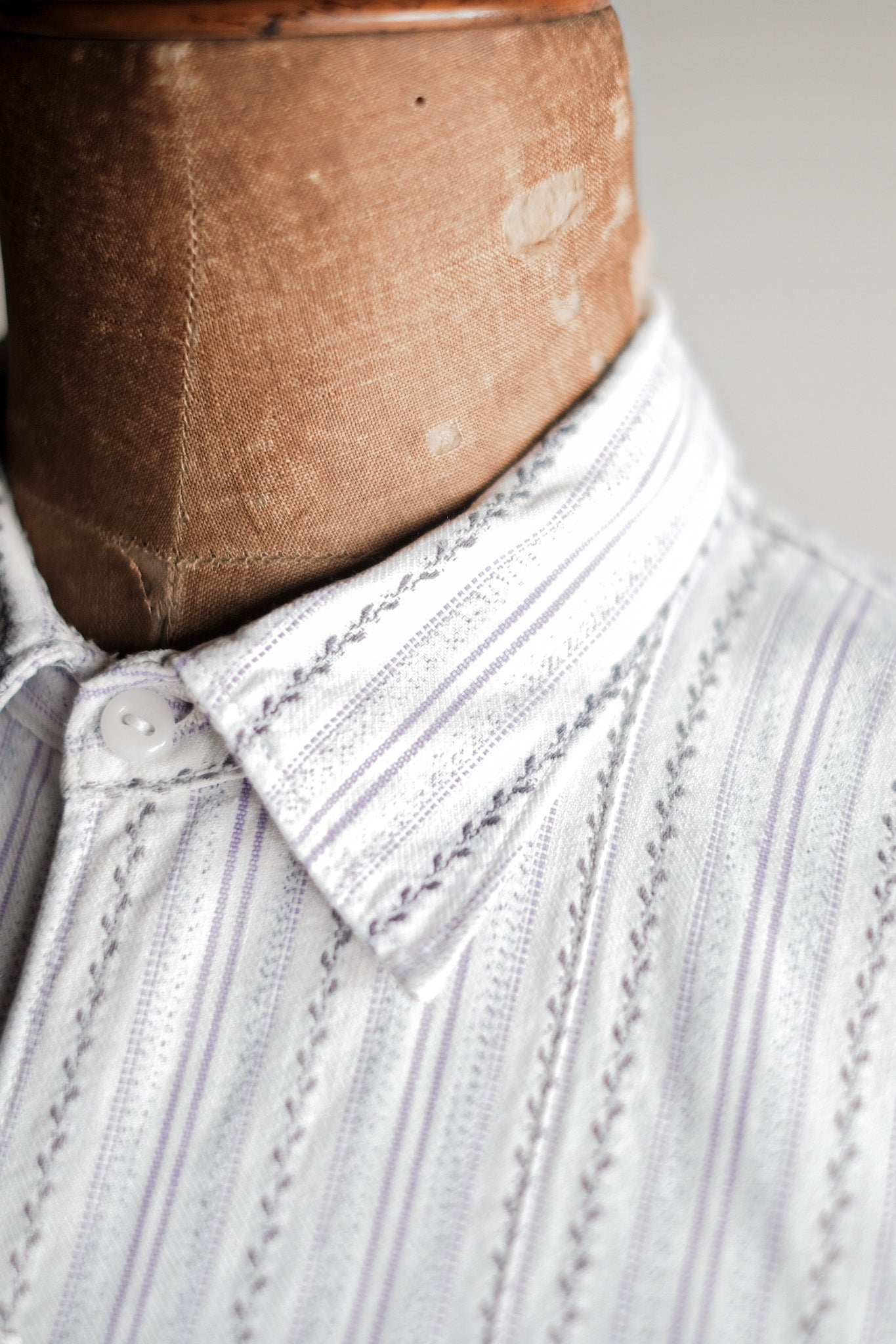 【~20's】French Vintage Grandpa Shirt