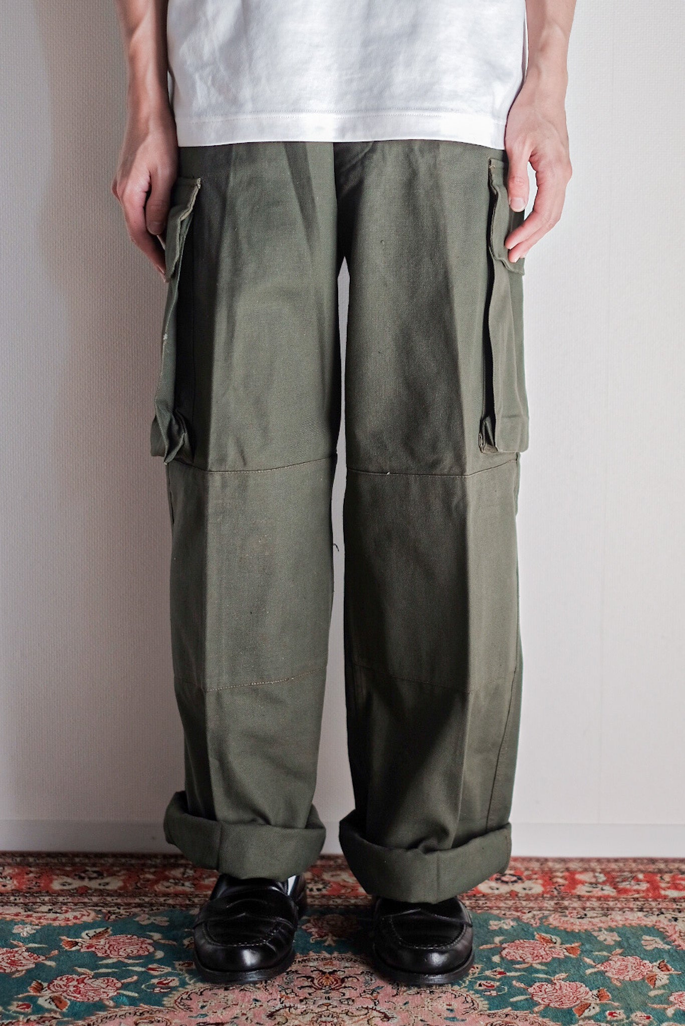 【~50's】French Air Force M47 Field Trousers Size.84XL "Le Pigeon Voyageur" "Dead Stock"
