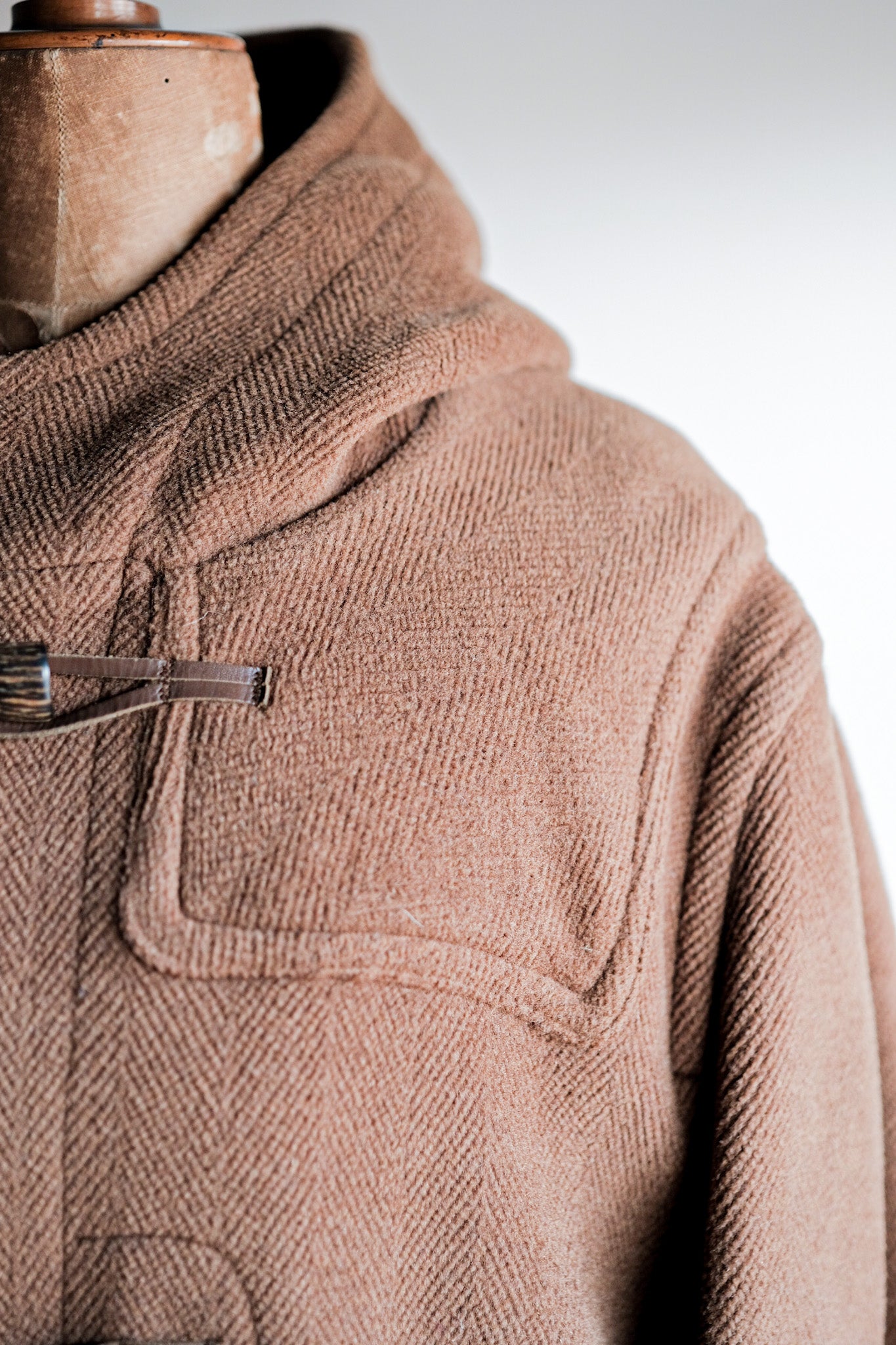 【~90's】Old INVERTERE Wool Duffle Coat "Moorbrook"