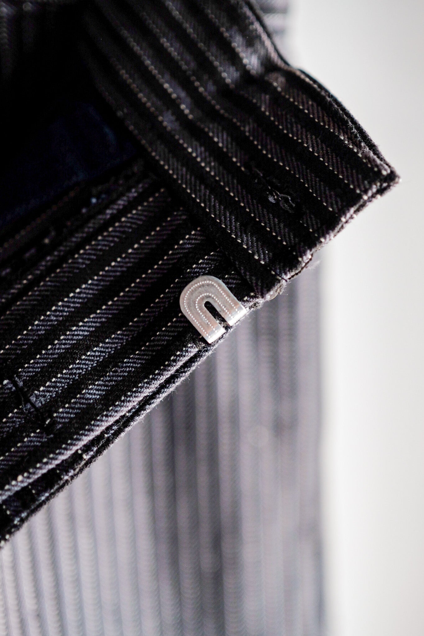 【~40's】French Vintage Cotton Striped Work Pants "Dead Stock"