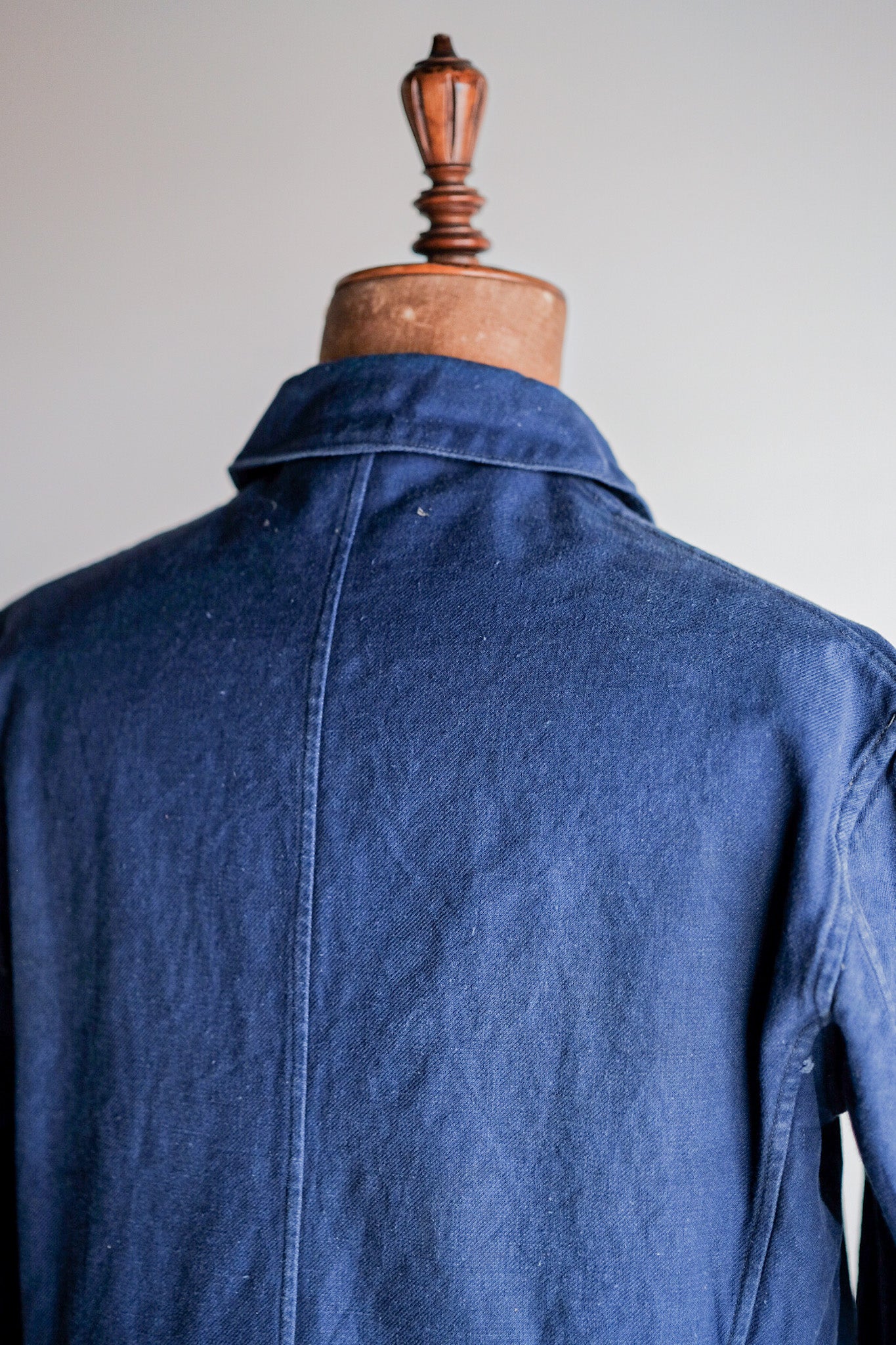 【~40's】French Navy Indigo Cotton Twill Chore Jacket