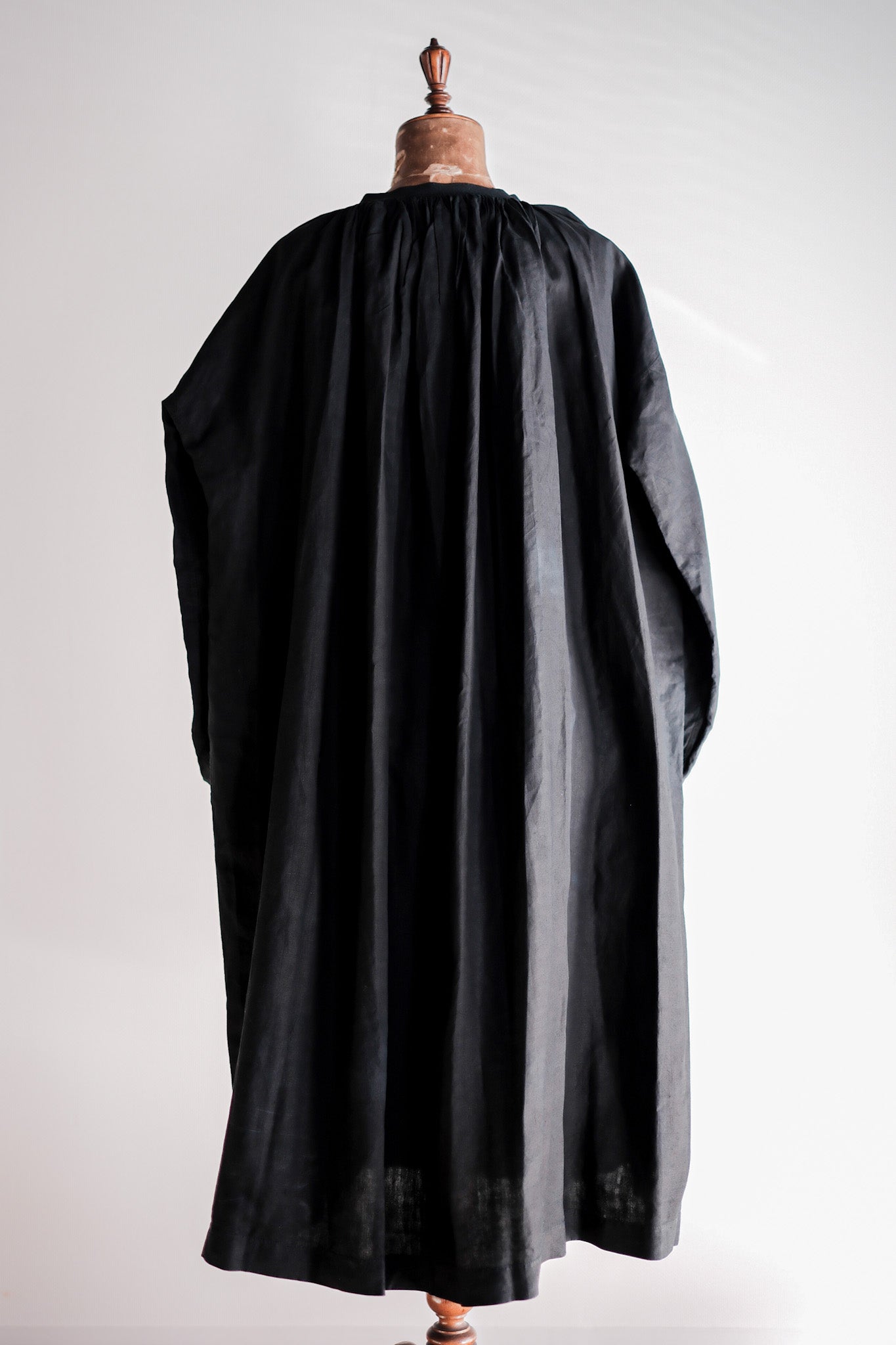 【Early 20th C】French Antique Indigo Linen Smock "Biaude"