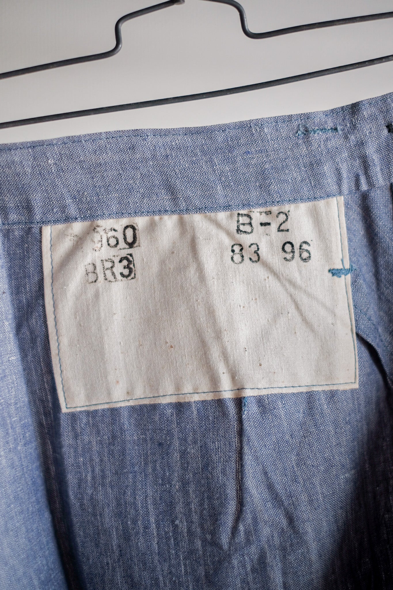 【~50's】French Navy Ramie Linen Sailor Pant "Dead Stock"