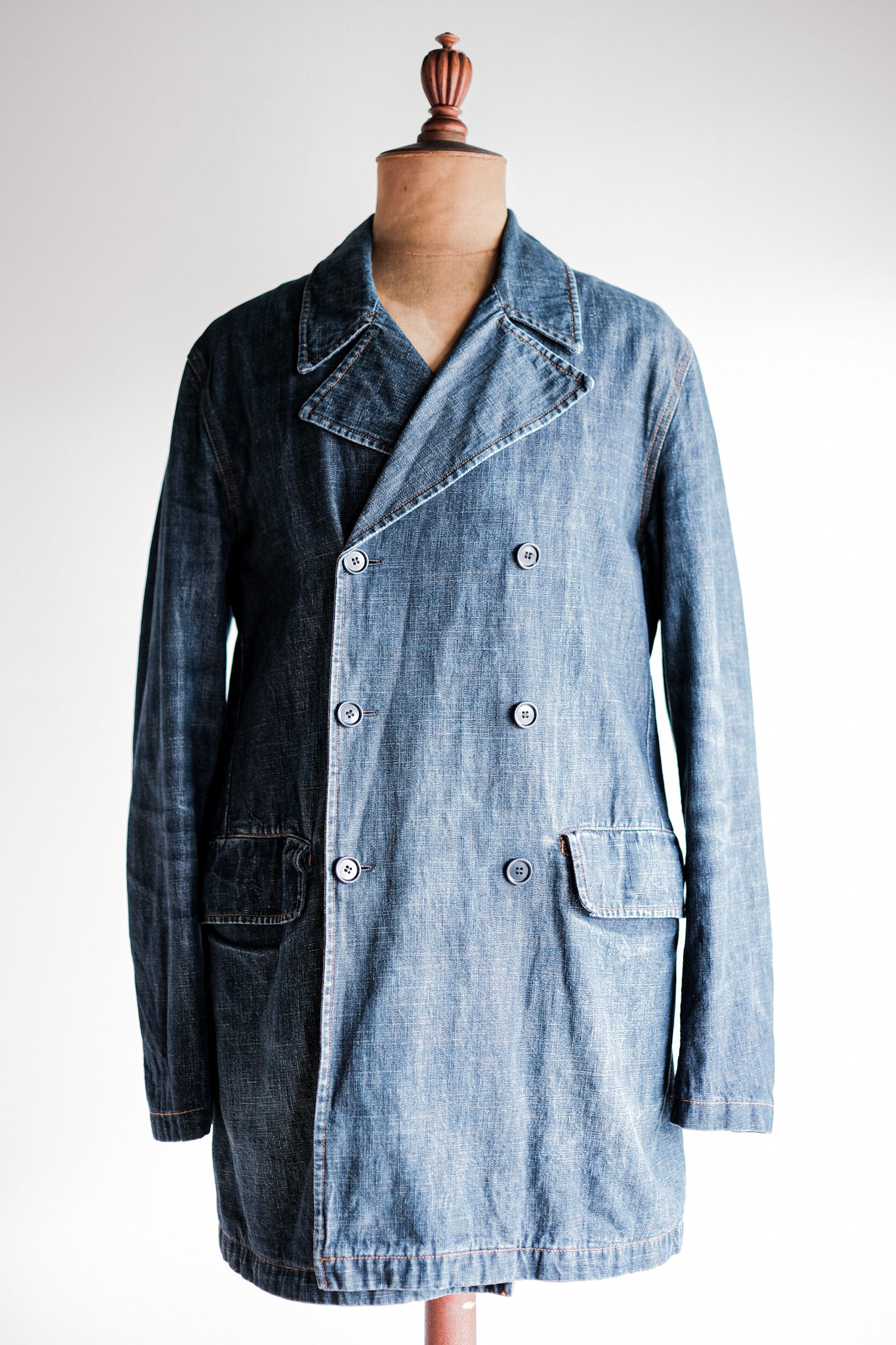 【~00’s】Old miu miu Double Breasted Denim Coat
