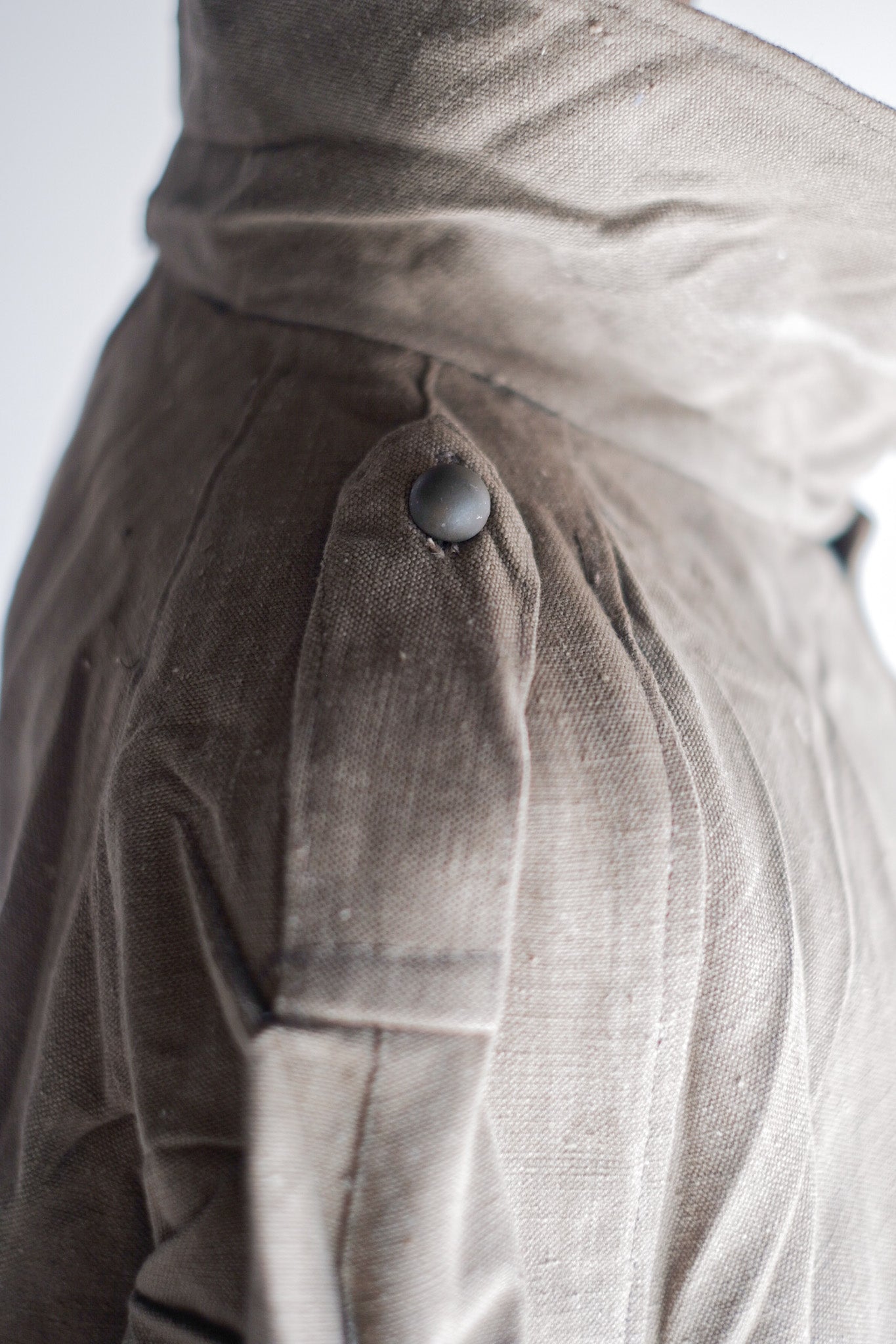 【~50's】French Army M35 Motorcycle Coat "Cotton Linen Type" "Dead Stock"