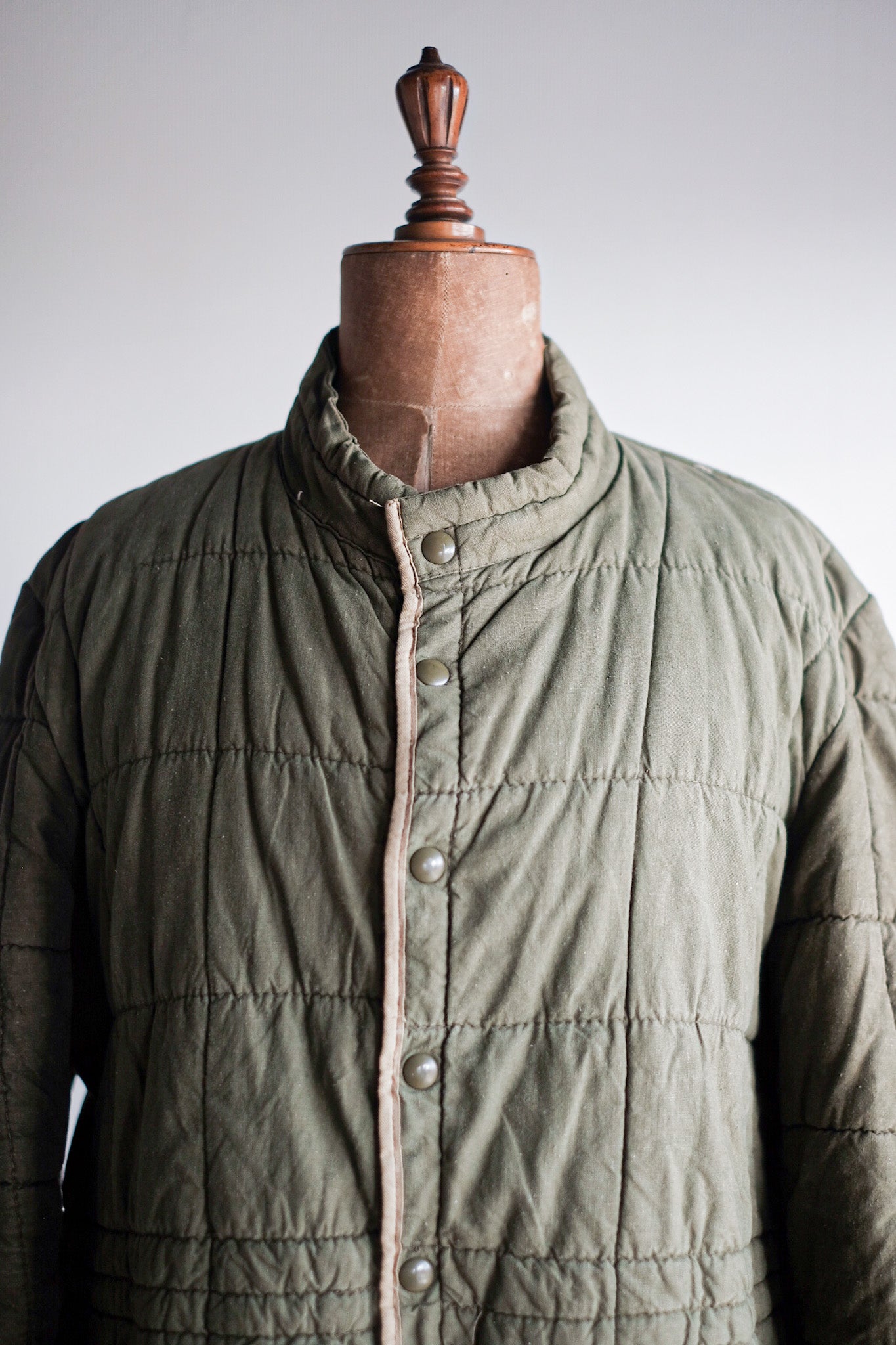 【~50's】French Army Quilted Liner Jacket Size.6
