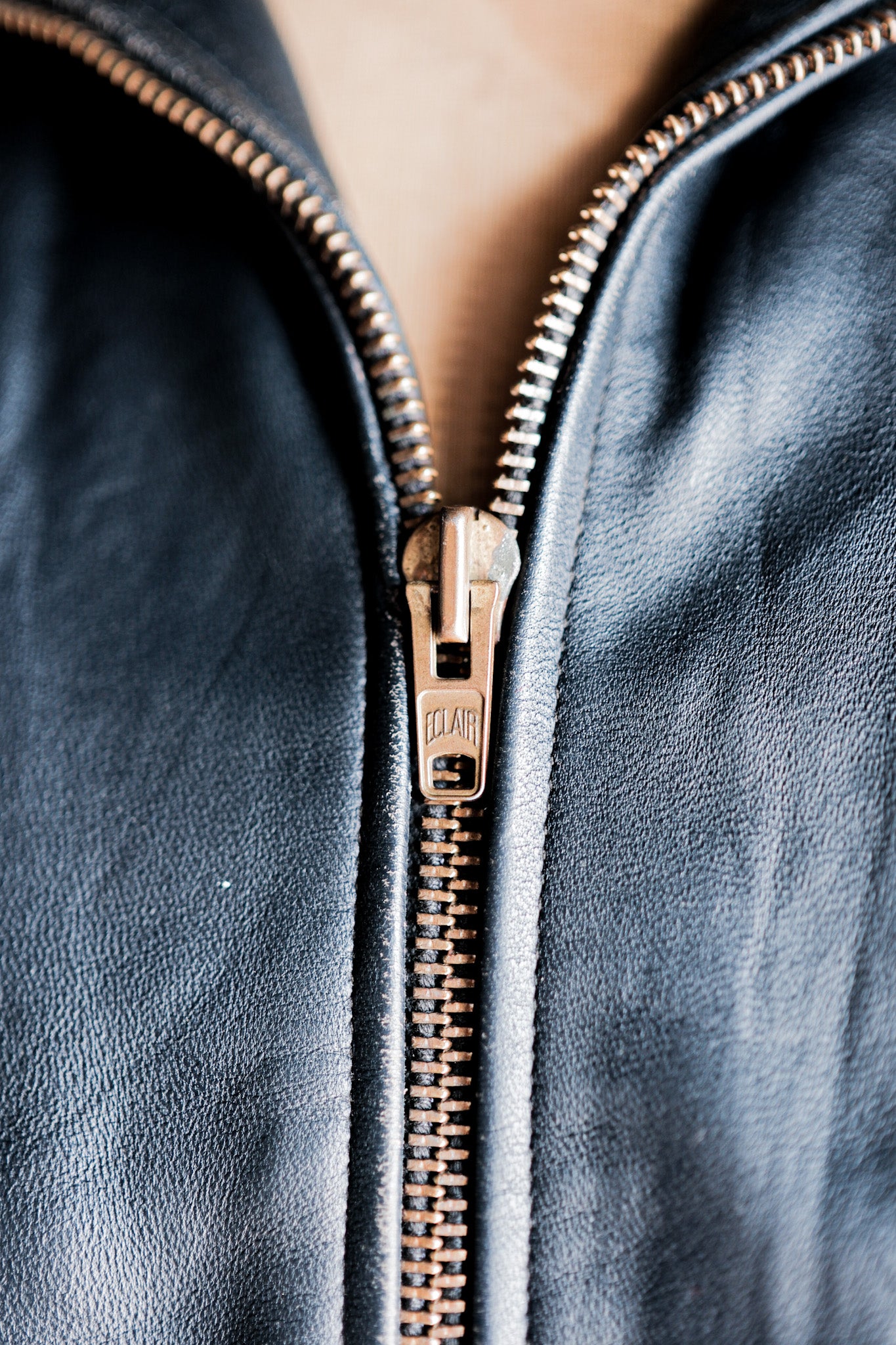【~70's】French Air Force Pilot Leather Jacket Size.50
