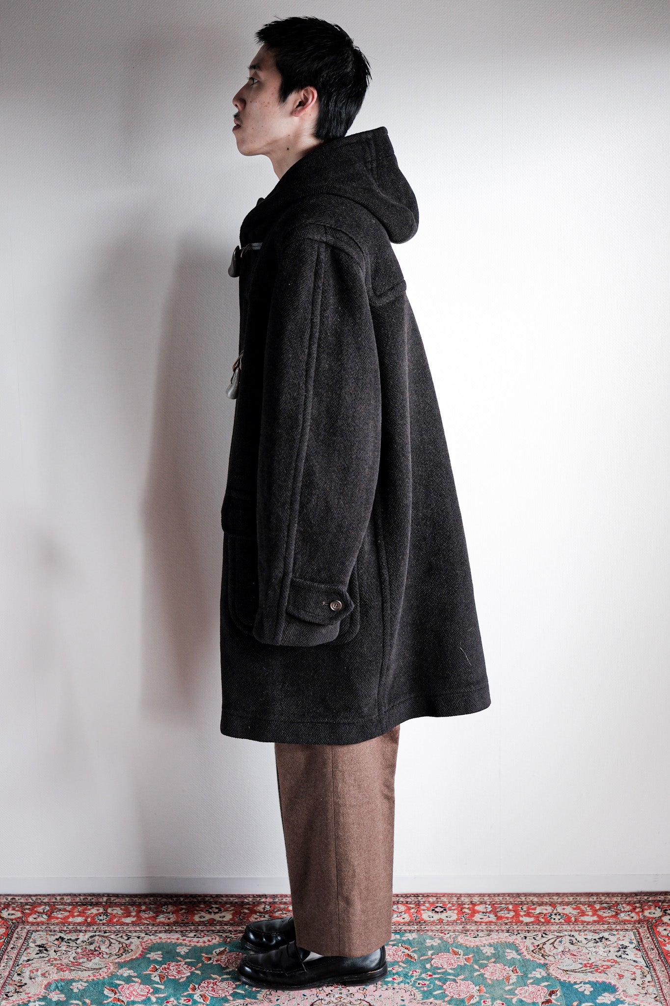 【~90's】Old INVERTERE Wool Duffle Coat "Moorbrook"