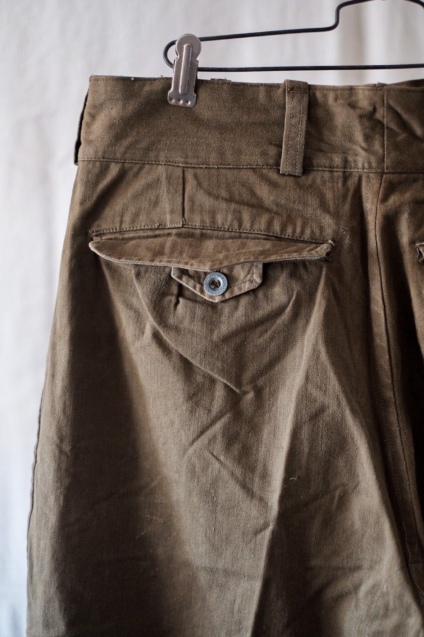 【~50's】French Army M47 Field Trousers "Motorcycle Type"