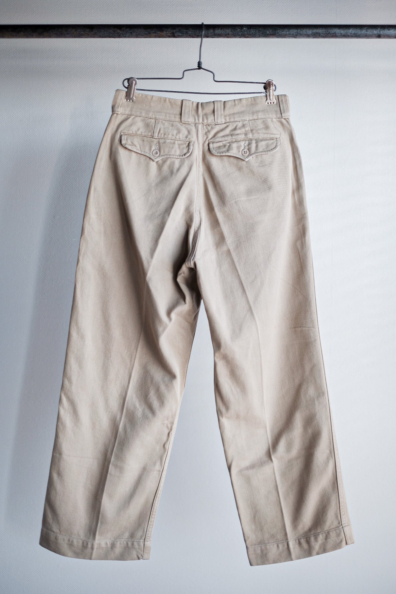 【~60's】French Army M52 Chino Trousers Size.11