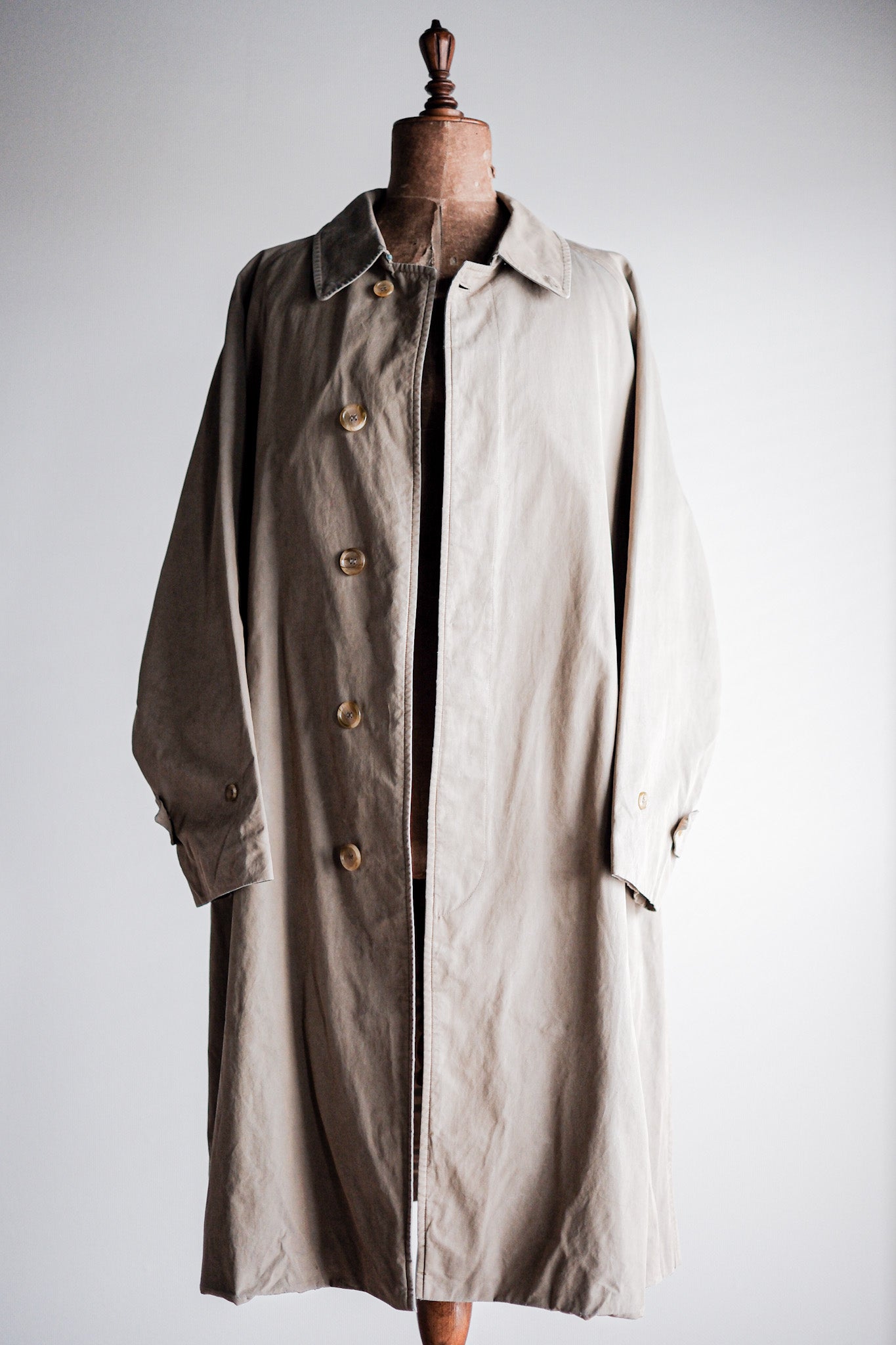 【~80's】Vintage Burberry's Single Raglan Balmacaan Coat C100 Size.48REG