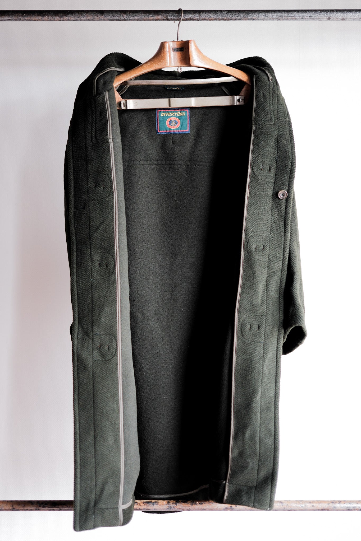 【~90's】Old INVERTERE Wool Duffle Coat "Moorbrook"