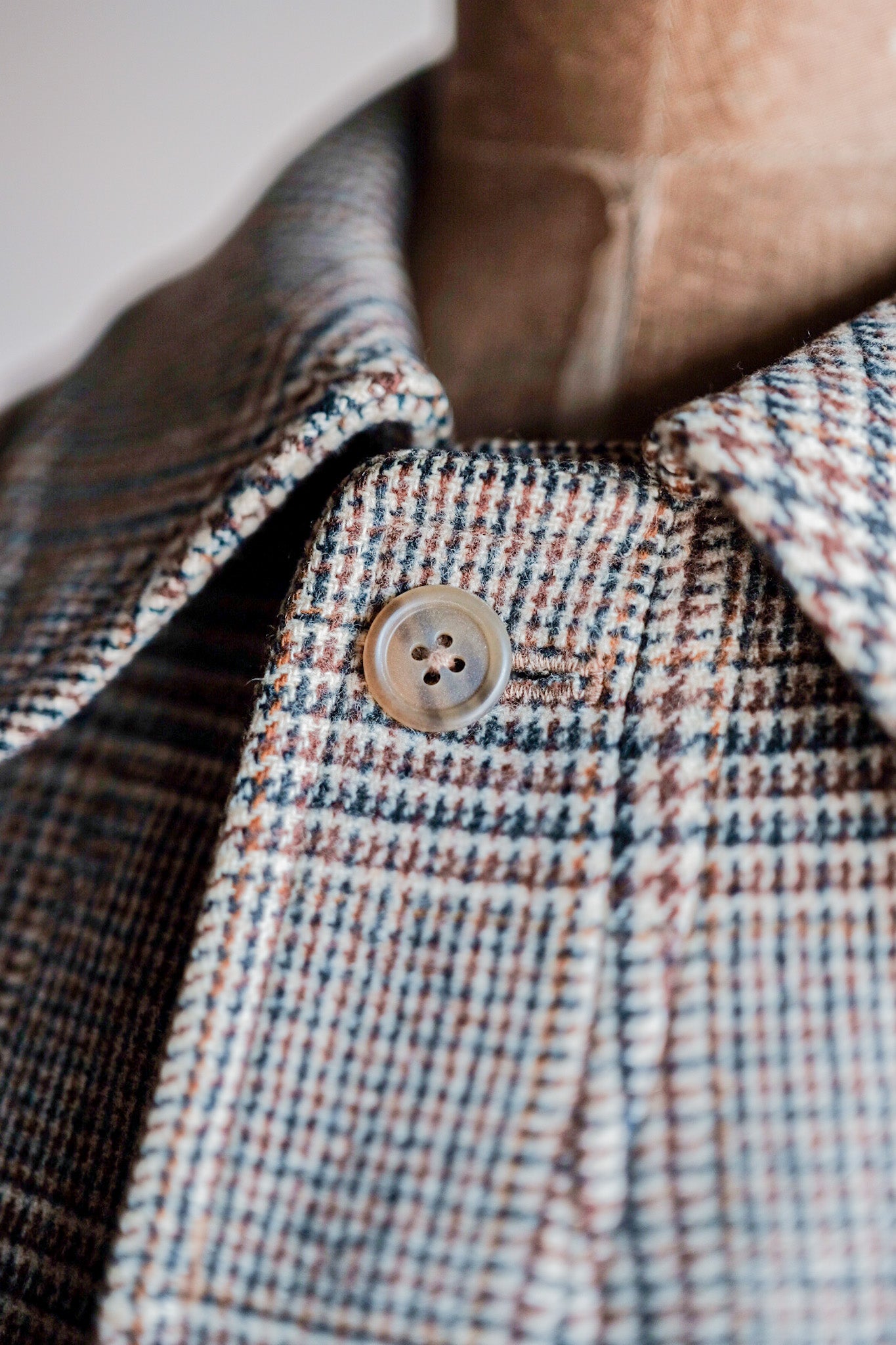 【~80's】Vintage Burberry's Single Raglan Balmacaan Coat Size.54R "Saddle Tweed"