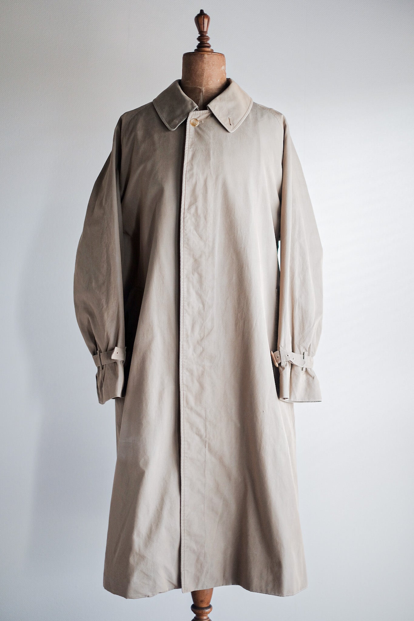 【~80's】Vintage Burberry's Single Raglan Rider Coat C100