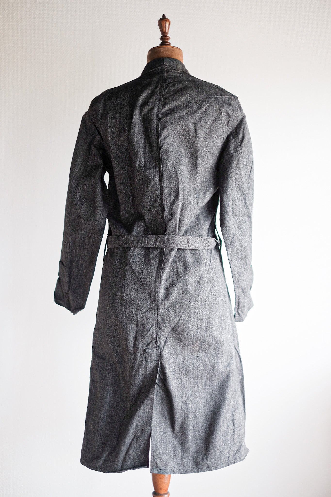 【~40's】French Vintage Black Chambray Atelier Coat “Dead Stock”