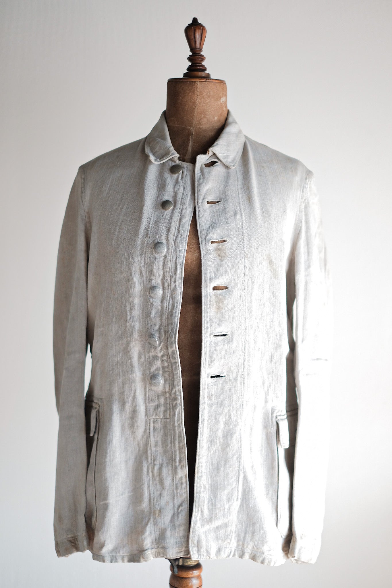【~30's】WW2 German Army Drillich HBT Linen Jacket