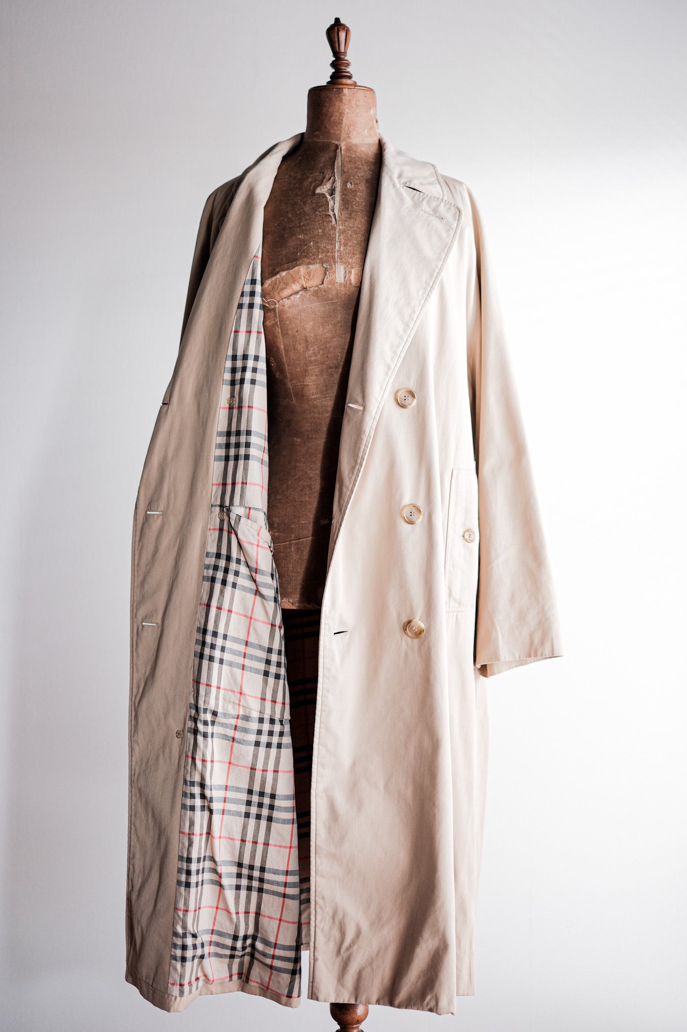 【~70's】Vintage Burberry's Single Raglan Double Breasted Coat "LODEN-FREY 別注"