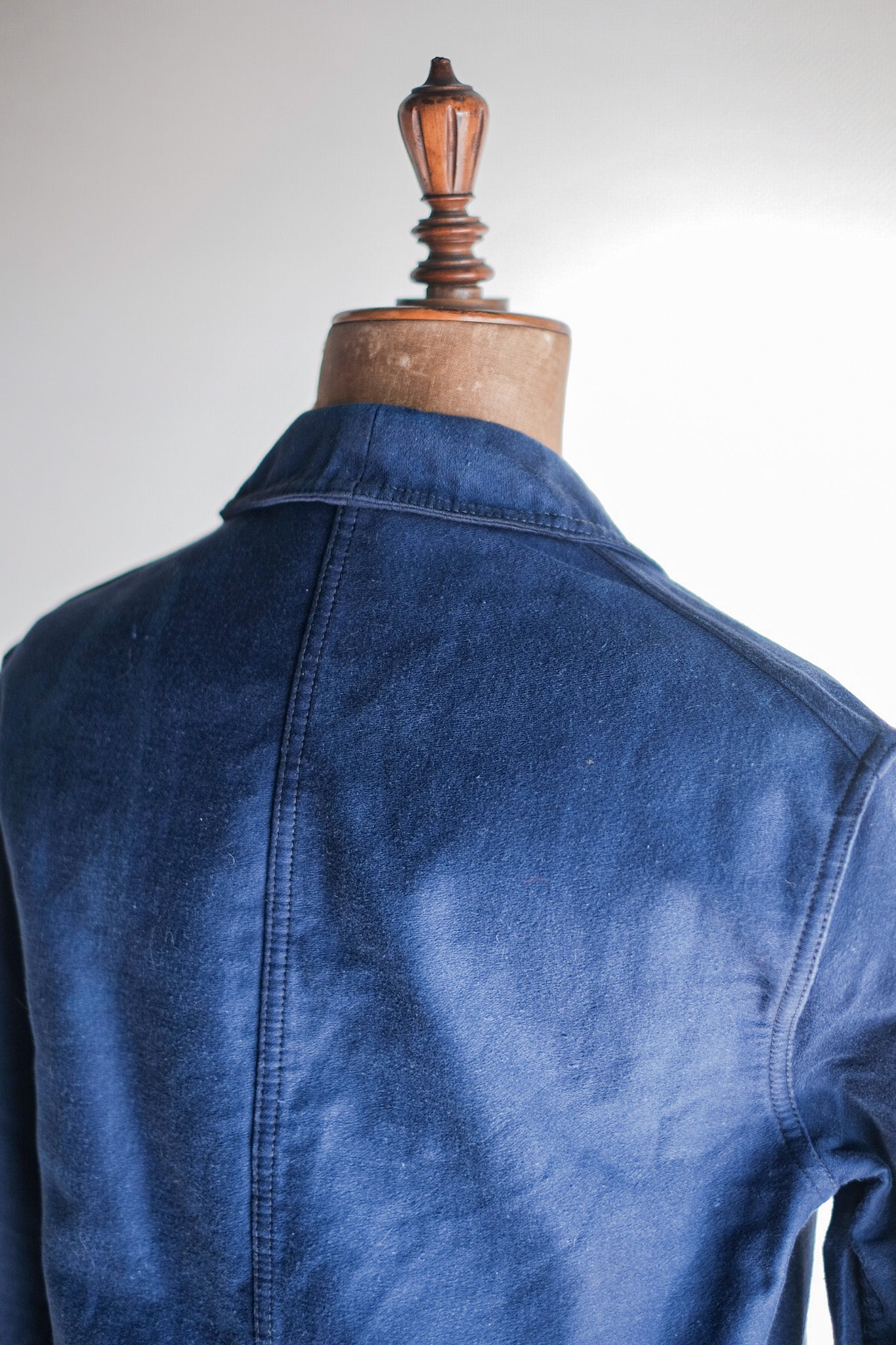 【~50's】French Vintage Blue Moleskin Work Jacket