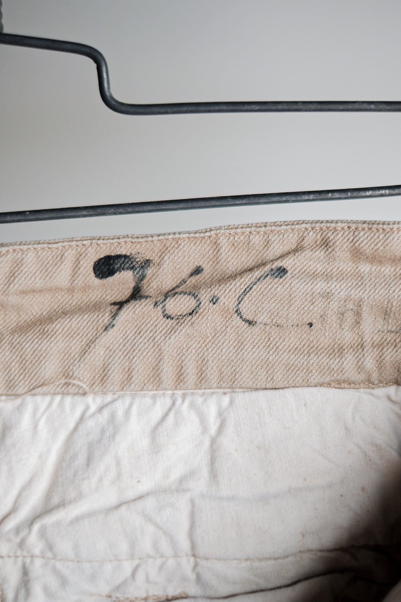 【~50's】French Army M52 Chino Trousers Size.76C "Indochina Model"