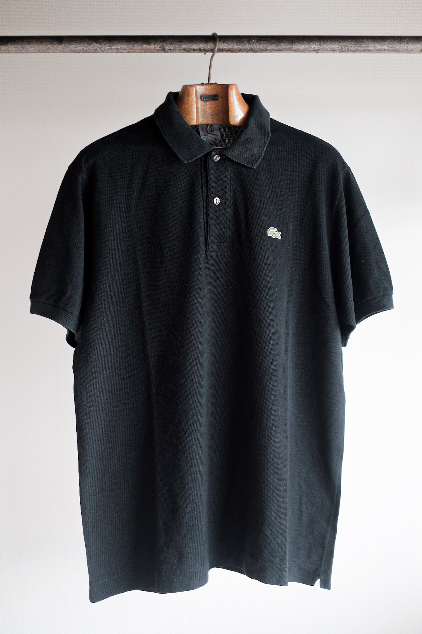 【~80's】CHEMISE LACOSTE S/S Polo Shirt Size.5 "Black"