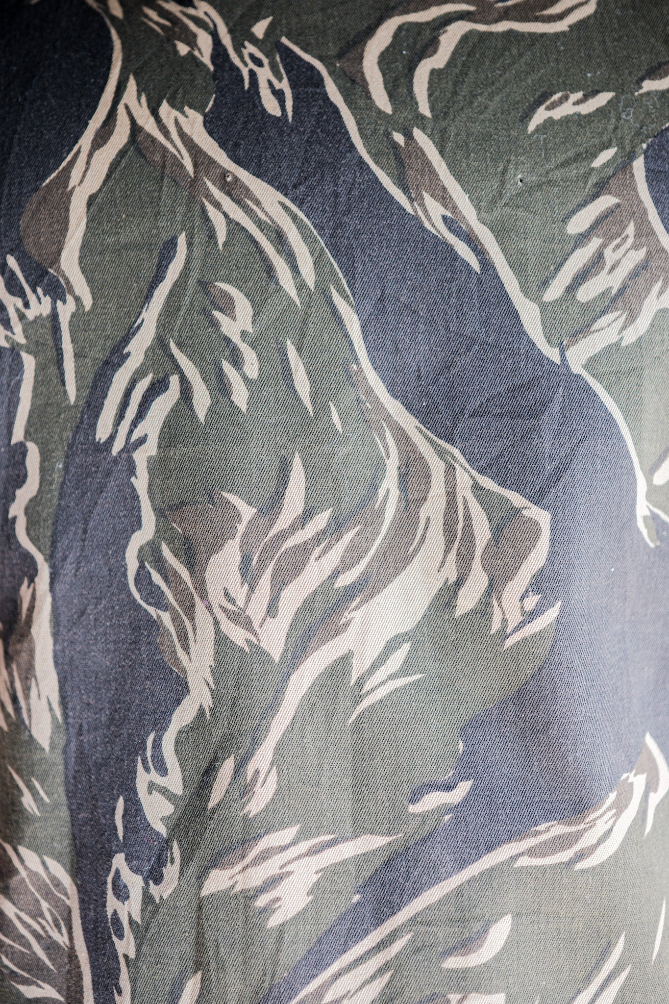 【~70's】American Vintage Tiger Stripe Camouflage Reversible Vest