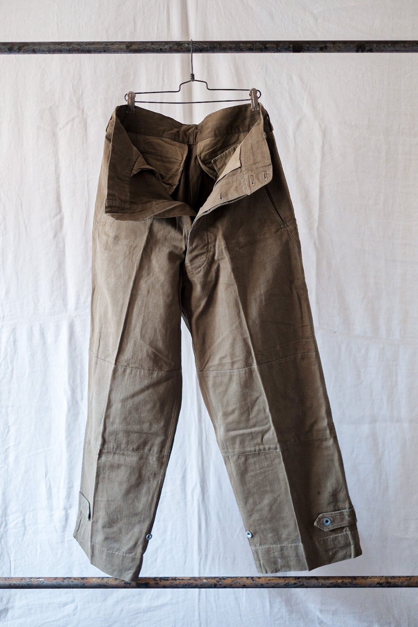 【~50's】French Army M47 Field Trousers "Motorcycle Type"