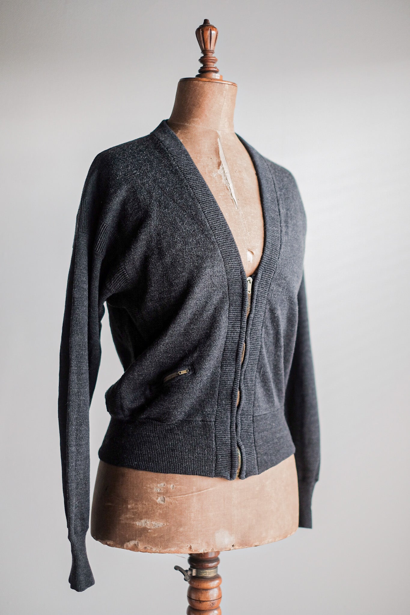 【~40's】French Vintage Wool Cardigan