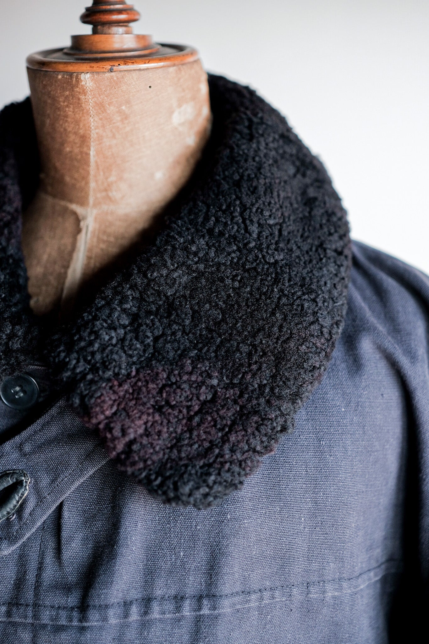 【~50’s】Swedish Army Motorcycle Jacket “Black Color”