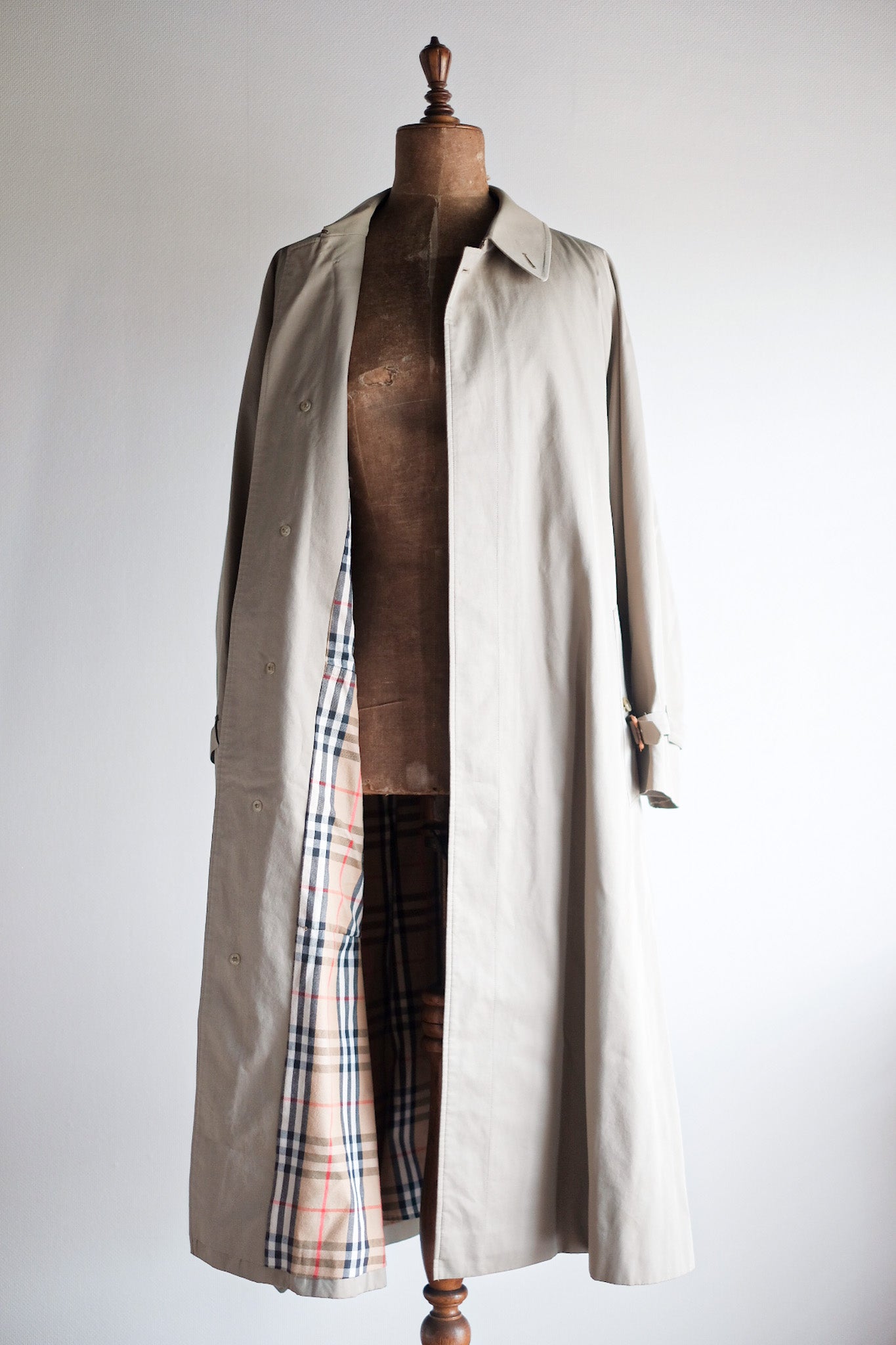 【~80's】Vintage Burberry Single Raglan Rider Coat C100 "HANS ALFRED TERNER 別注"