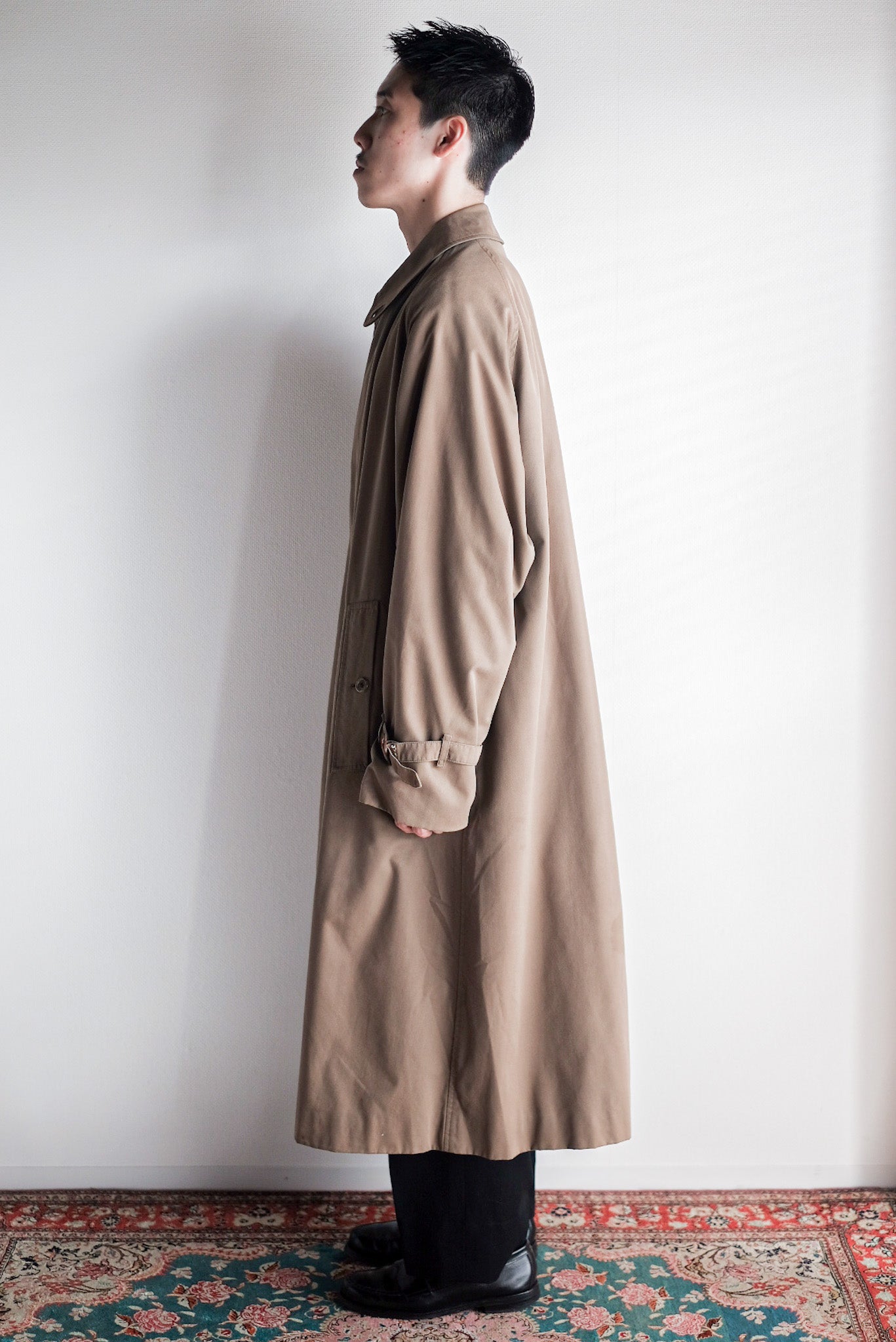 【~70's】Vintage Burberry's Single Raglan Rider Coat With Liner "JENS SORENSEN & CO. 別注"