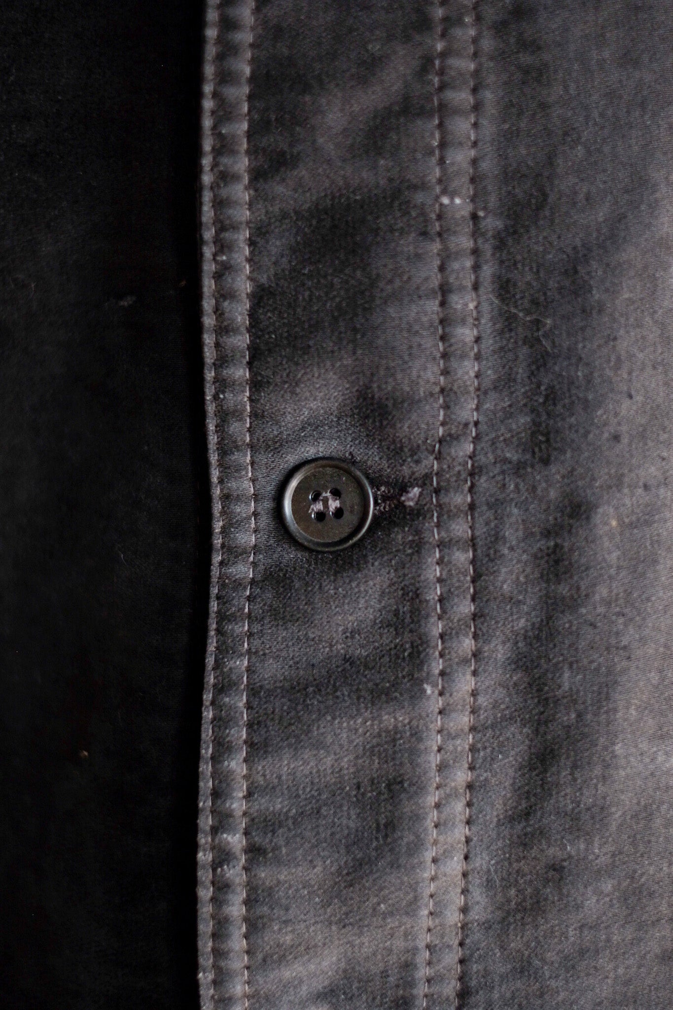 【~50's】French Vintage Black Moleskin Work Jacket