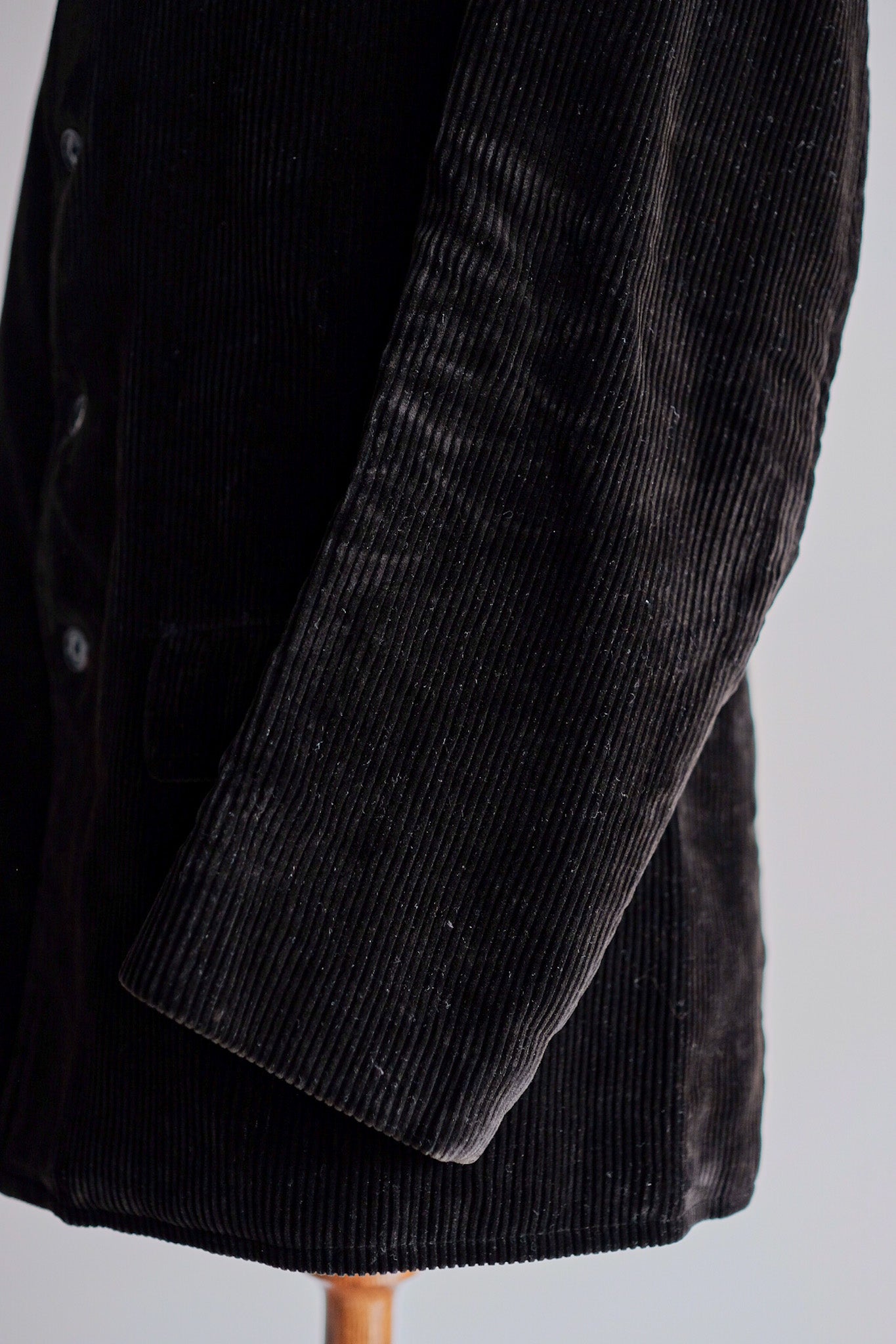 【~40's】French Vintage Black Corduroy Work Jacket
