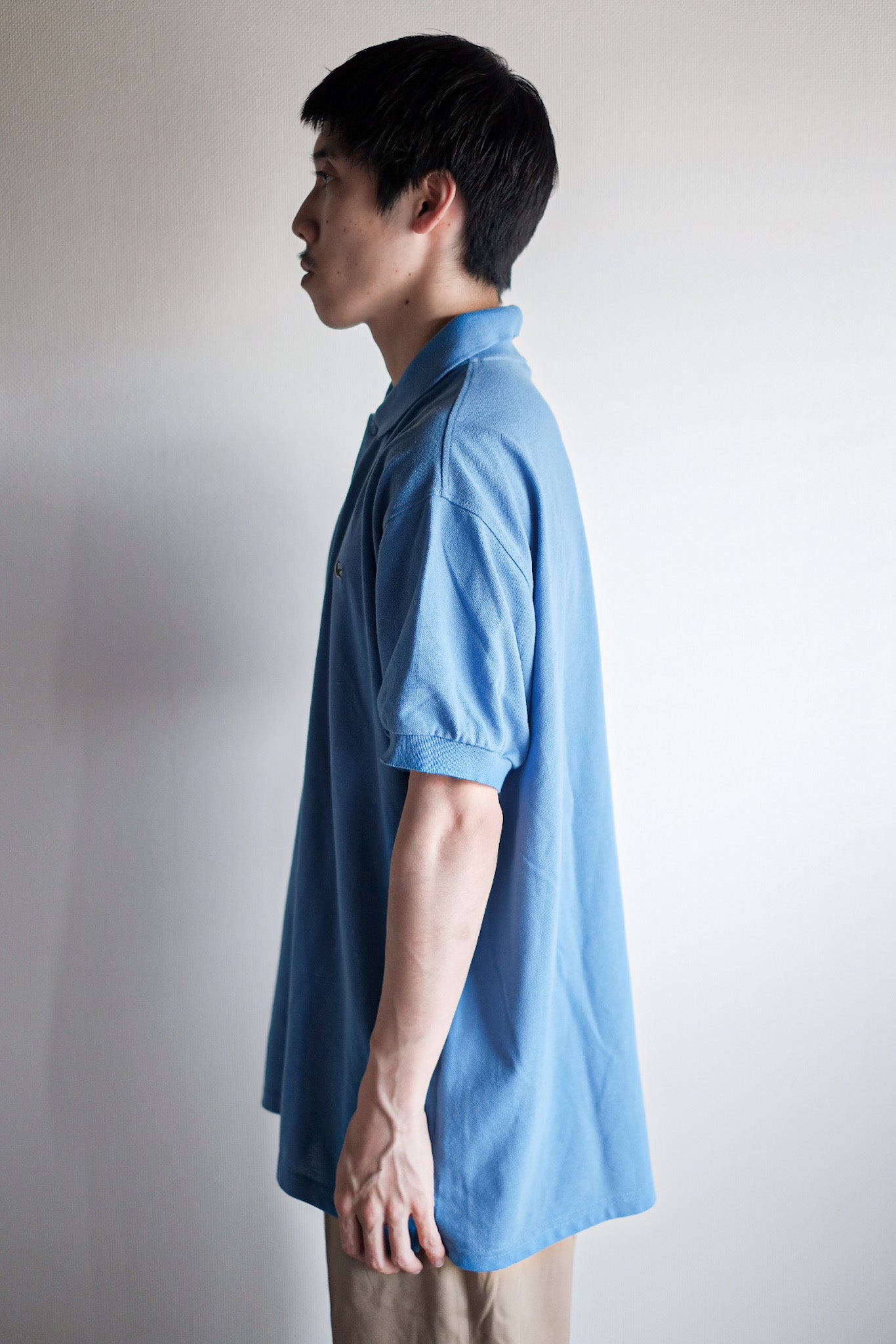 【~90's】CHEMISE LACOSTE S/S Polo Shirt Size.7 "Light Blue"