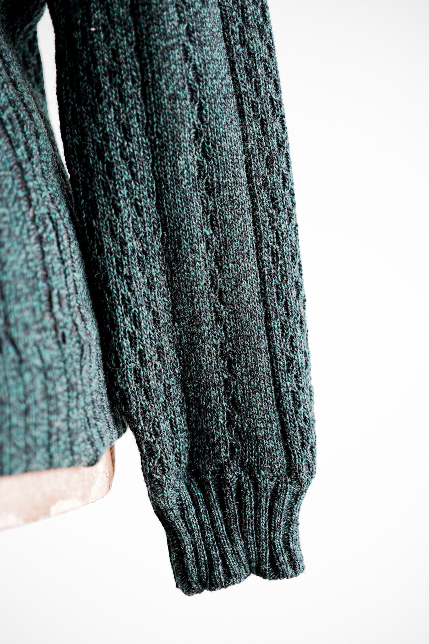 【~60's】French Vintage V-neck Wool Sweater "Dead Stock"