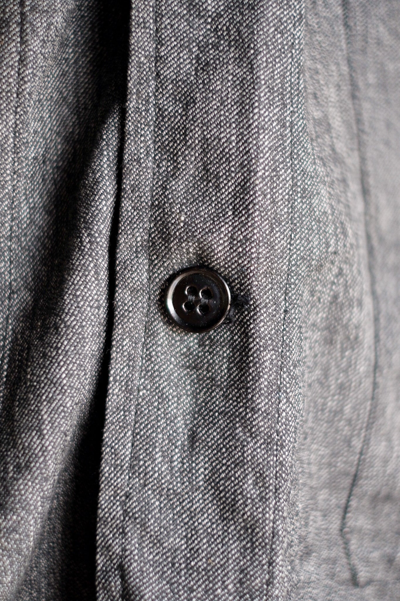 【~40's】French Vintage Black Chambray Atelier Coat “Dead Stock”